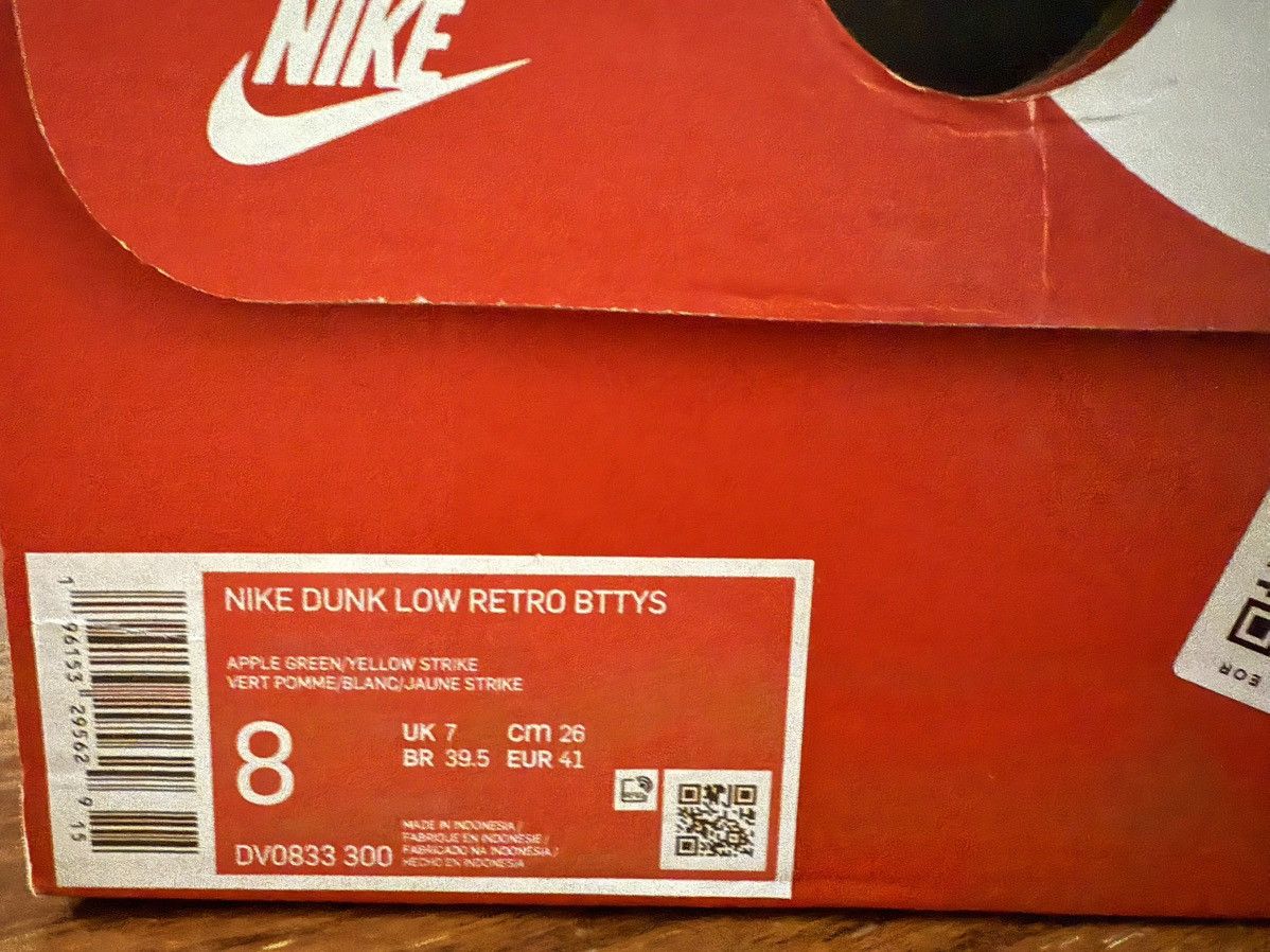 Nike × Nike SB NIKE DUNK LOW RETRO BTTYS ( Brazil) New Size 8 Size US 8 / EU 41 - 4 Thumbnail