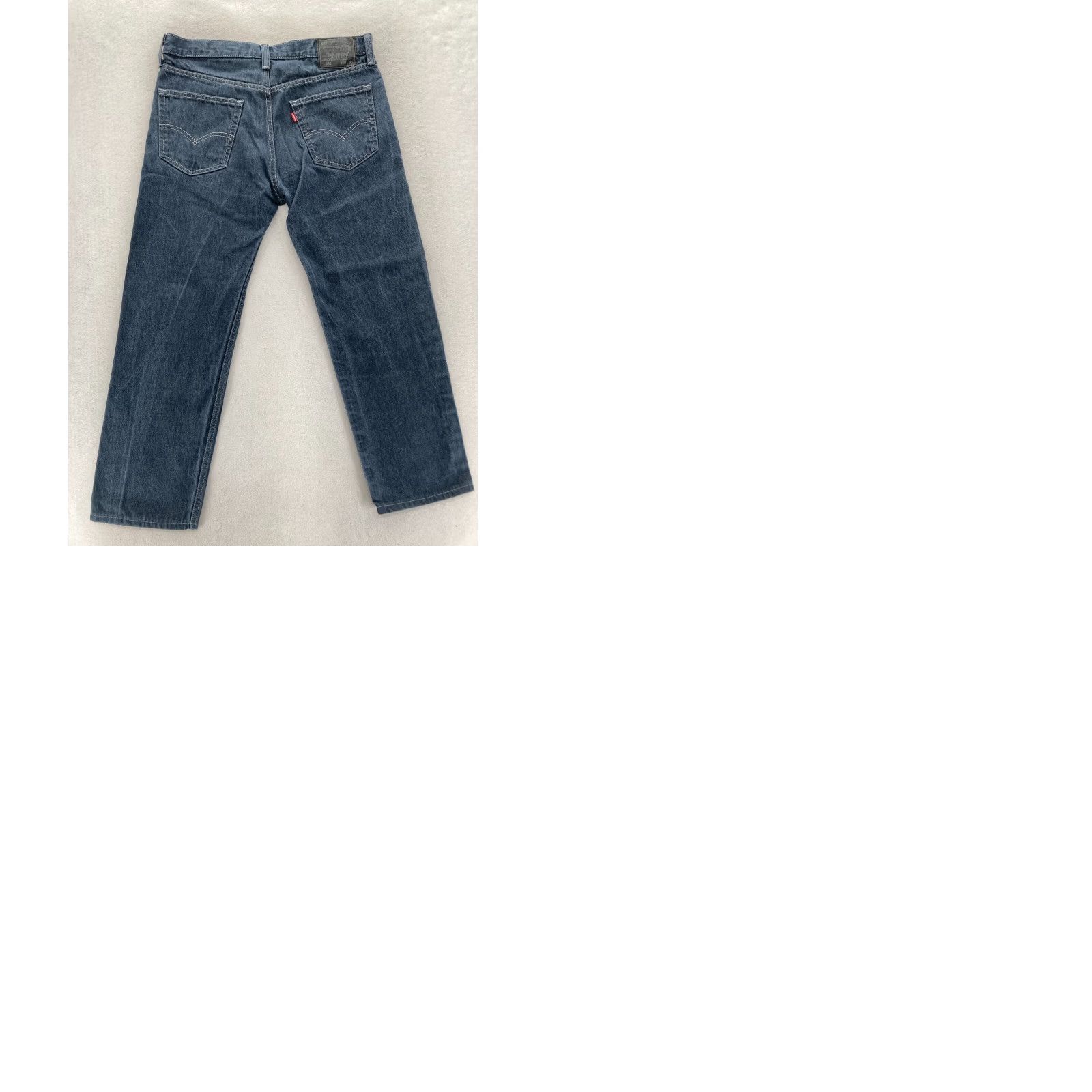 Levi's Levi's 562 Jeans Mens 33x27 Dark Wash Blue Denim Button Fly Straight 90s USA Cowboy Relaxed Fit Size US 33 - 9 Thumbnail