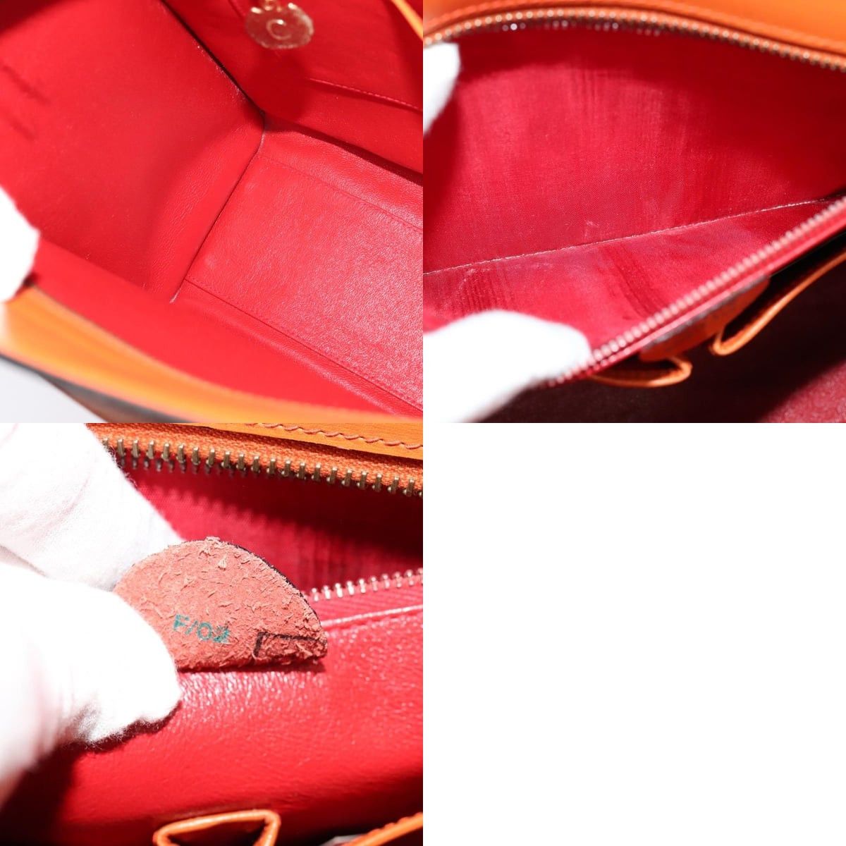 Celine CELINE Tote Bag Leather Gold Orange Size ONE SIZE - 12 Thumbnail