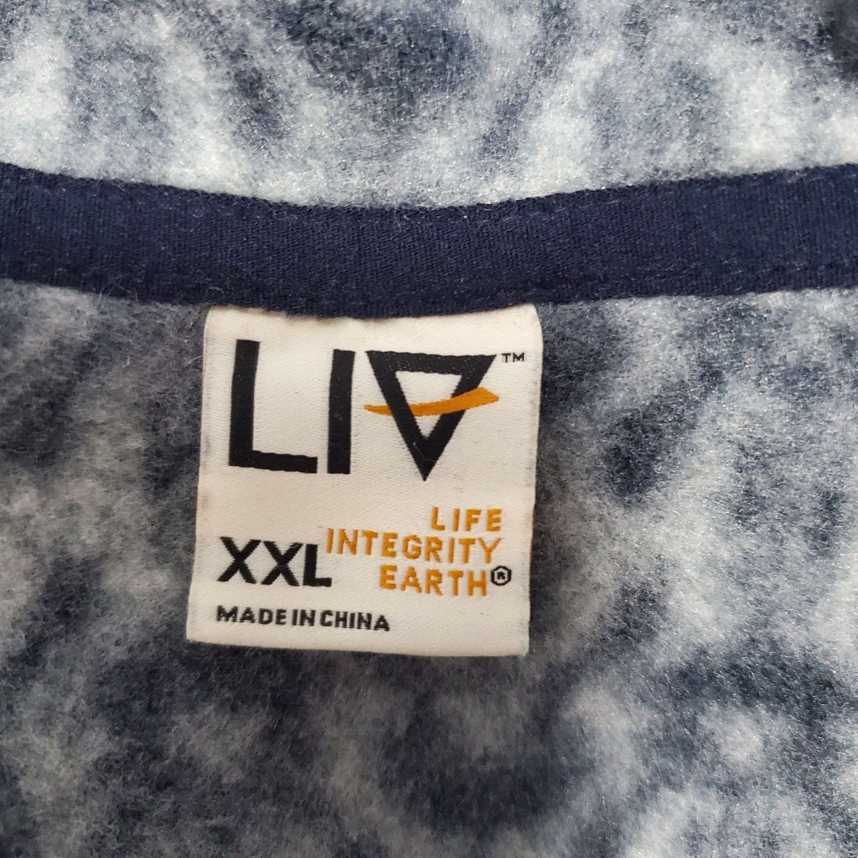 LIV Outdoor VINTAGE LIV Outdoor 1/4 Zip Pullover Women XXL Gray Black Print Fleece Hooded Jacket Size XXL / US 16-18 / IT 52-54 - 3 Thumbnail