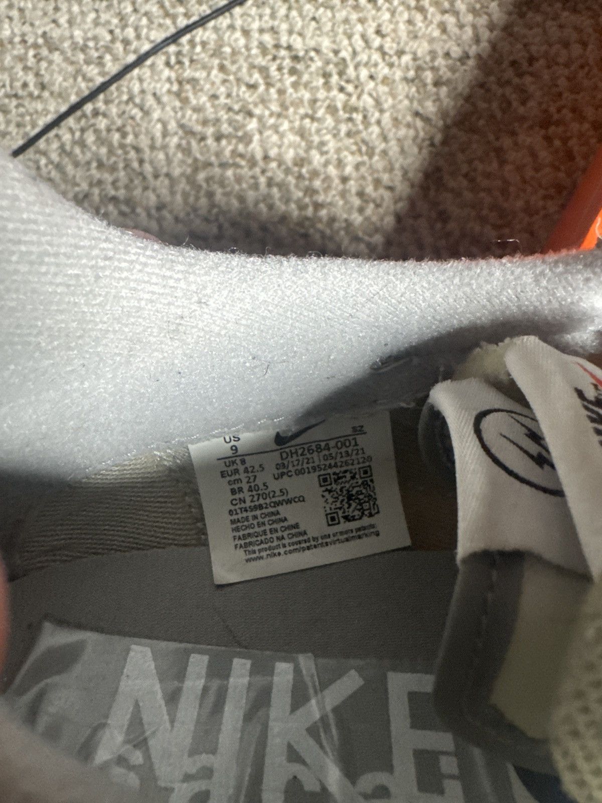 Nike Grey Fragment Sacai Waffle Size US 9 / EU 42 - 5 Thumbnail