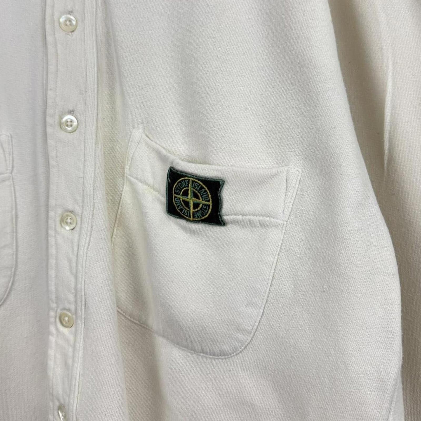 Stone Island 1980’s Stone Island Frontal Badge Shirt Size US XL / EU 56 / 4 - 3 Thumbnail
