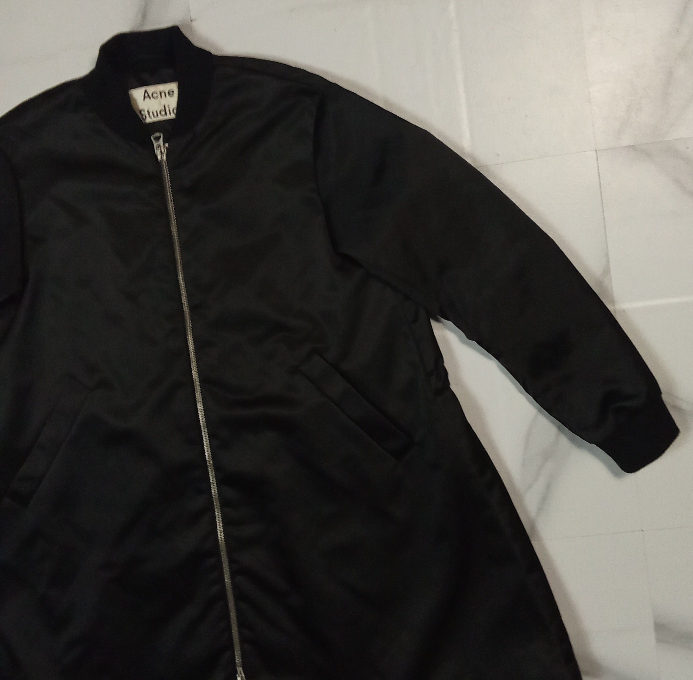 Acne Studios Acne Studios - Folie Shine Tech - Zip Up Bomber Parka Size L / US 10 / IT 46 - 4 Thumbnail