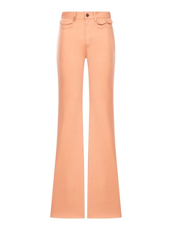 Chloe o1loc1c10326 High-Rise Flare Jeans in Almond Cream Size 25" / US 0 / IT 36 - 1 Thumbnail