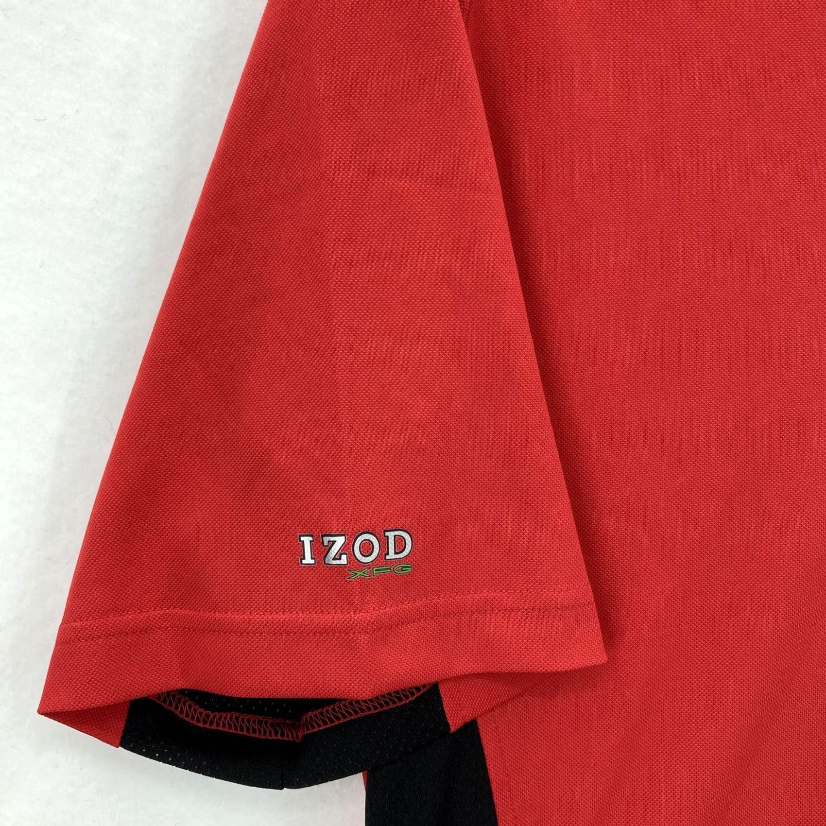 Izod IZOD Polo Shirt Mens M Red Black OSU Athletic Band Stretch Performance Golf Shirt Mens Size US M / EU 48-50 / 2 - 4 Thumbnail
