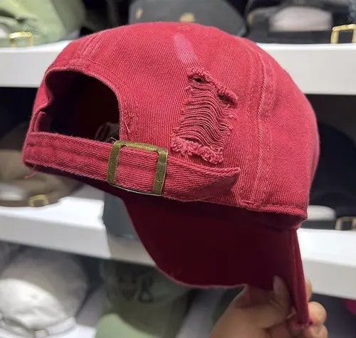 VIBE Utility grunge smiley face distressed ripped cap Size ONE SIZE - 4 Thumbnail