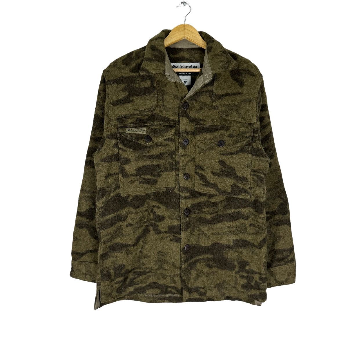 Columbia × Hunter ⚡️COLUMBIA CAMOUFLAGE HUNTING BUTTON JACKET Size US S / EU 44-46 / 1 - 1 Thumbnail