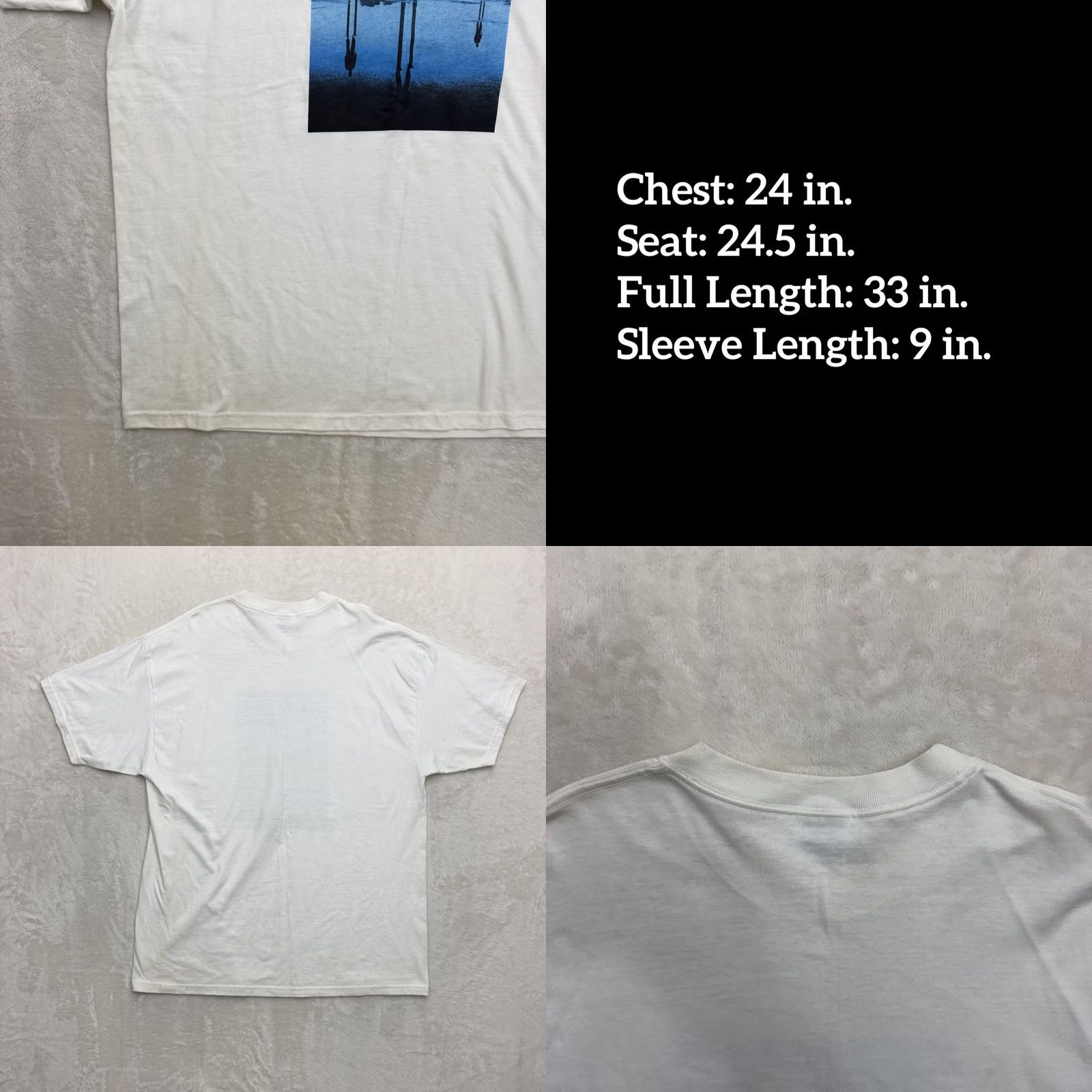 Hanes VINTAGE Blue Man Group Shirt Mens XL White Hanes Beefy-T Graphic Stilts Artwork Size US XL / EU 56 / 4 - 8 Thumbnail
