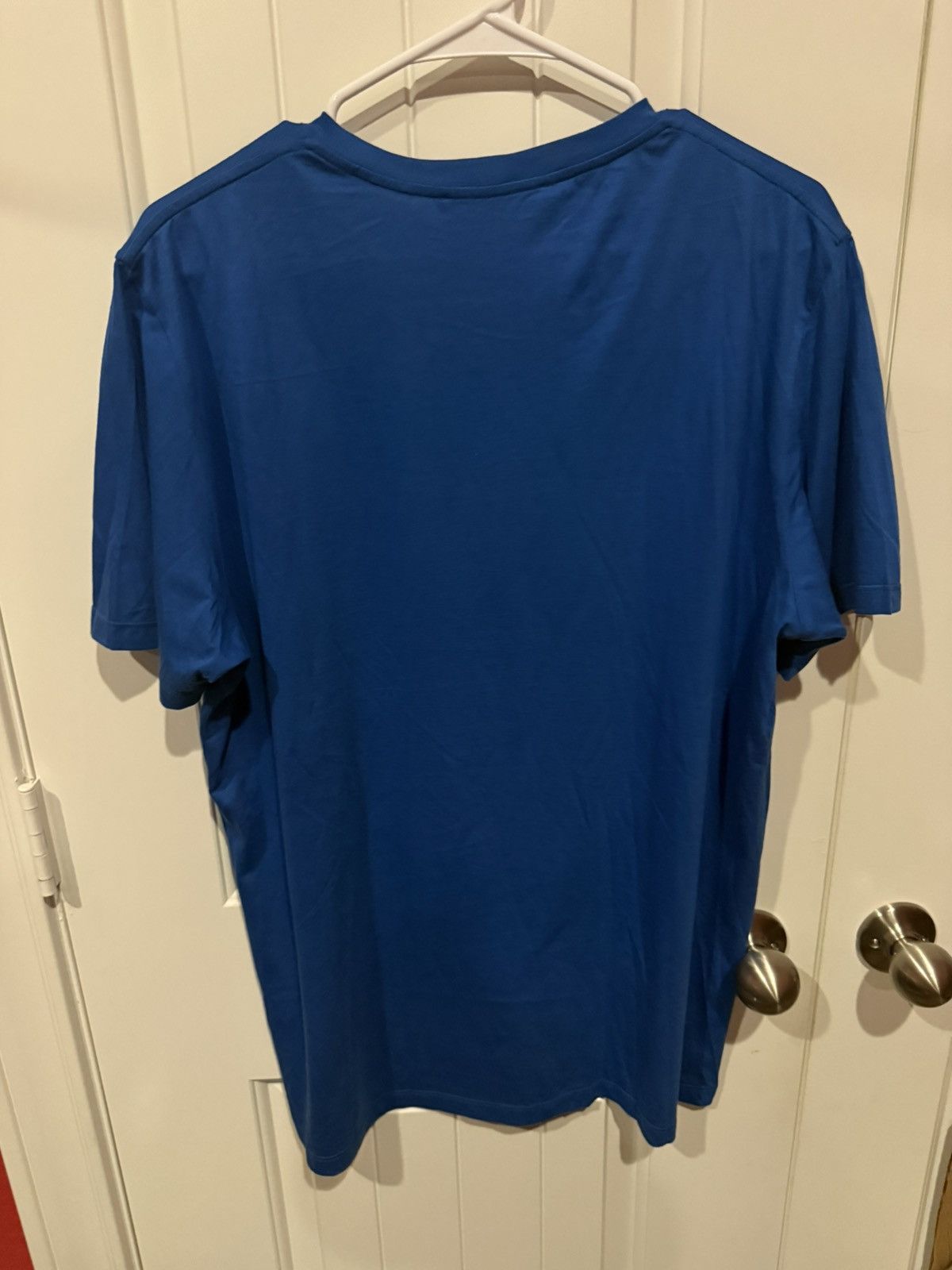 Yves Saint Laurent Yves Saint Laurent Blue Logo T Shirt size xxl Size US XXL / EU 58 / 5 - 3 Thumbnail