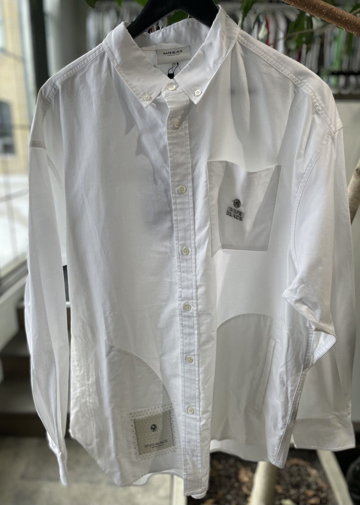 Bape BAPE BLACK by A Bathing Ape 3 Pocket Oxford Shirt Bran... Size US L / EU 52-54 / 3 - 2 Thumbnail