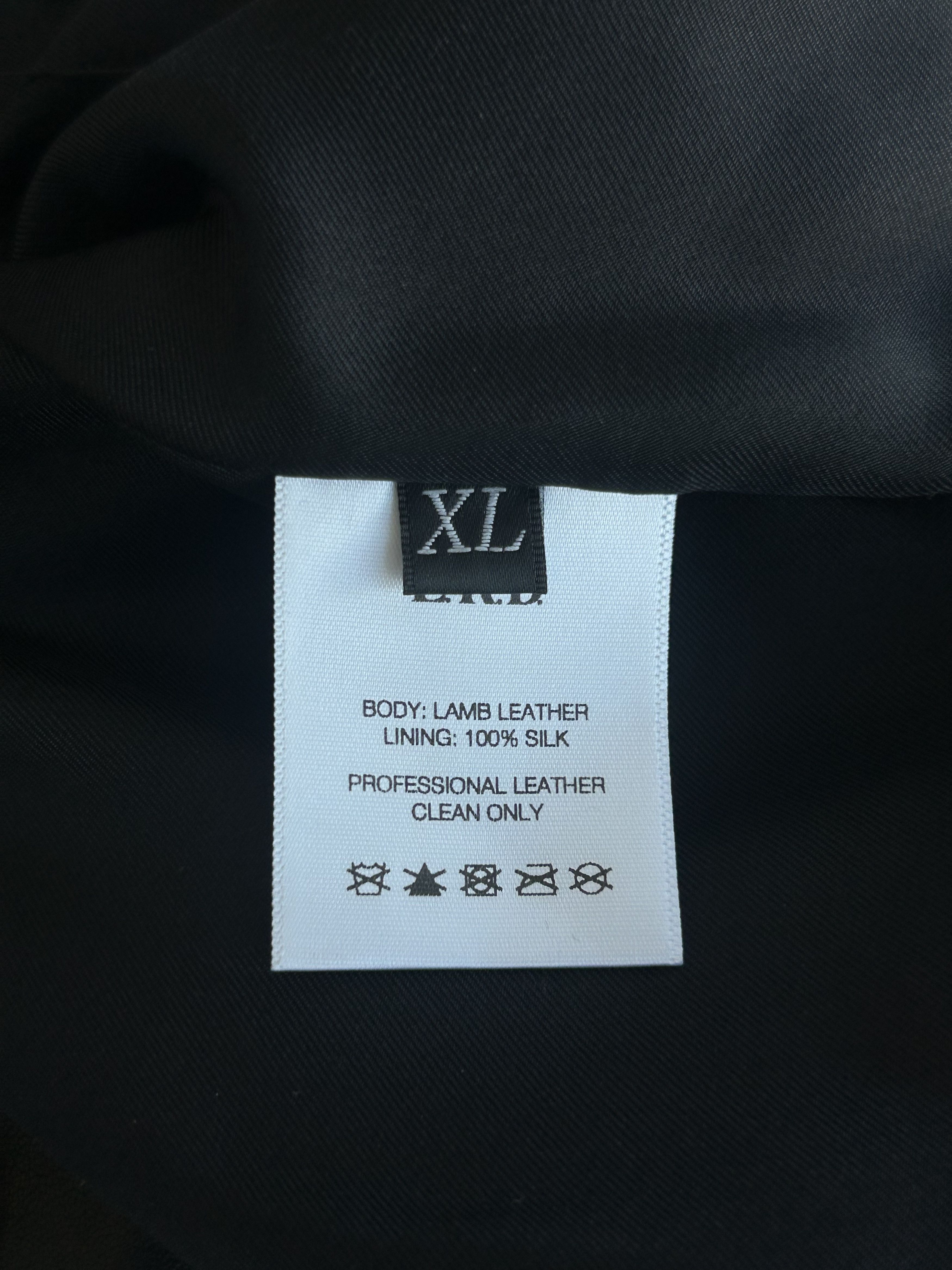 Enfants Riches Deprimes Black Rose Buckle Moto Leather Jacket Size US XL / EU 56 / 4 - 4 Thumbnail