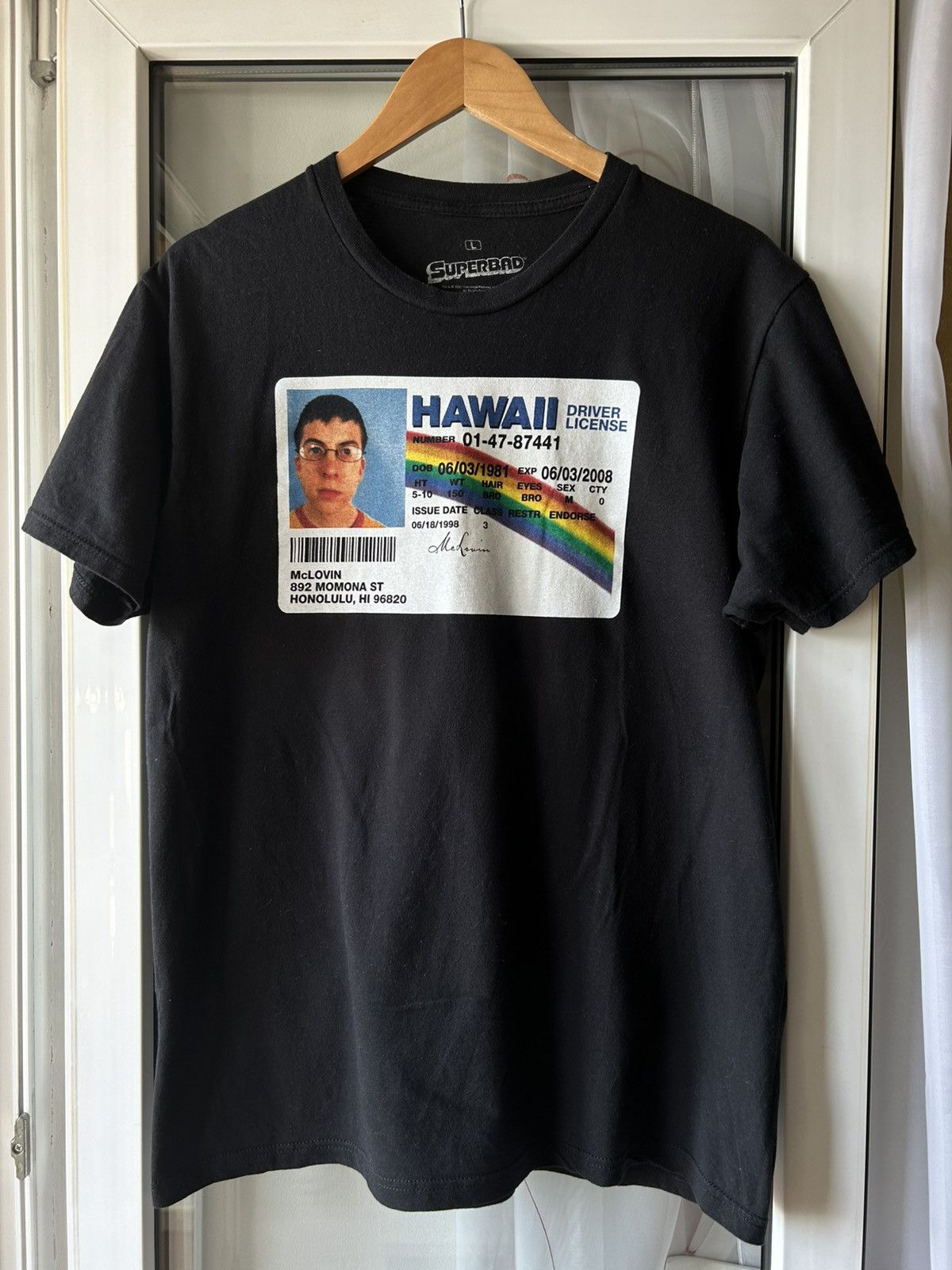Vintage Crazy Y2K Funny McLovin ID Superbad Movie Promo Tee Size US L / EU 52-54 / 3 - 1 Thumbnail