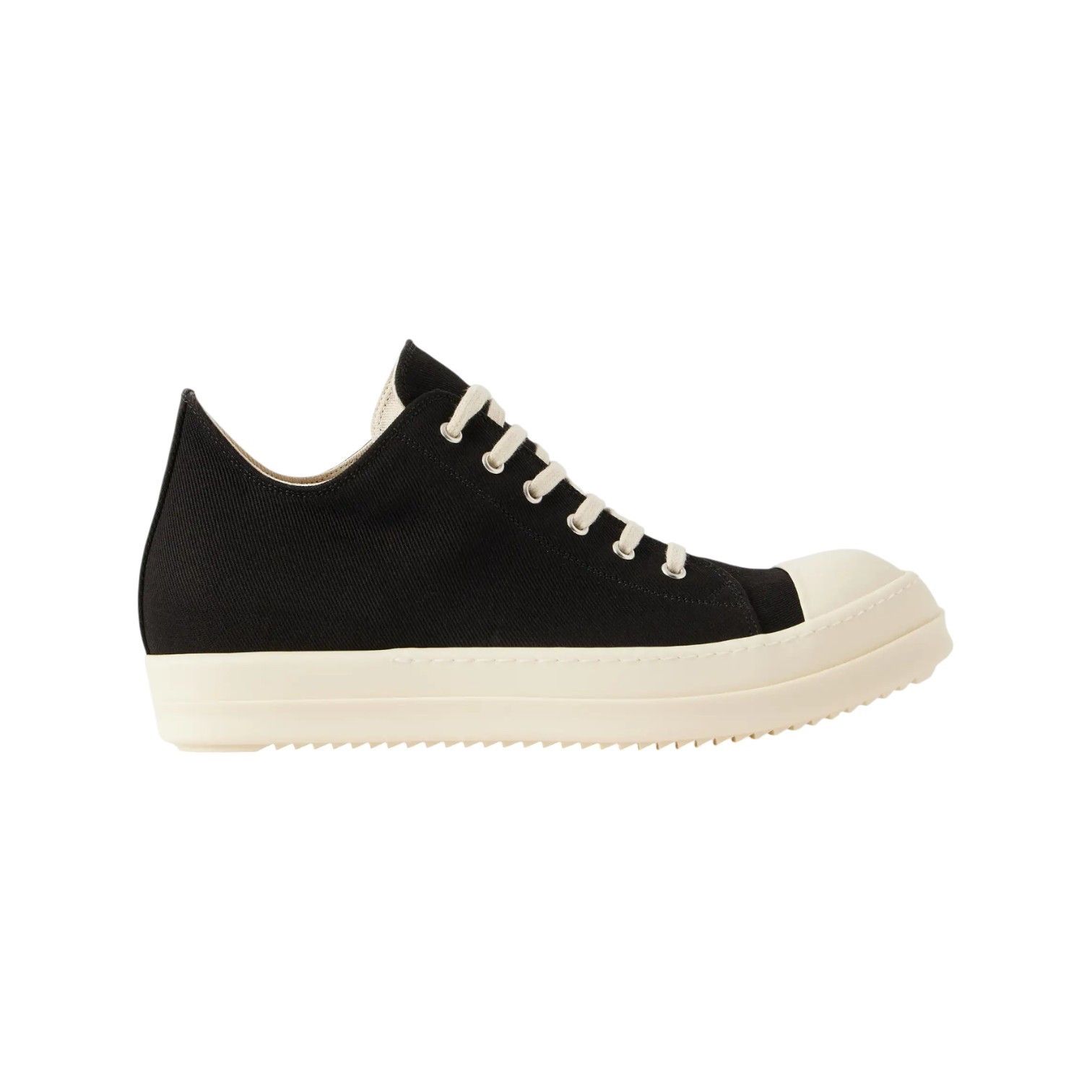 Rick Owens Rick Owens 'DRKSHDWS Ramone' Low Black & Milk Canvas Size US 8 / EU 41 - 1 Preview