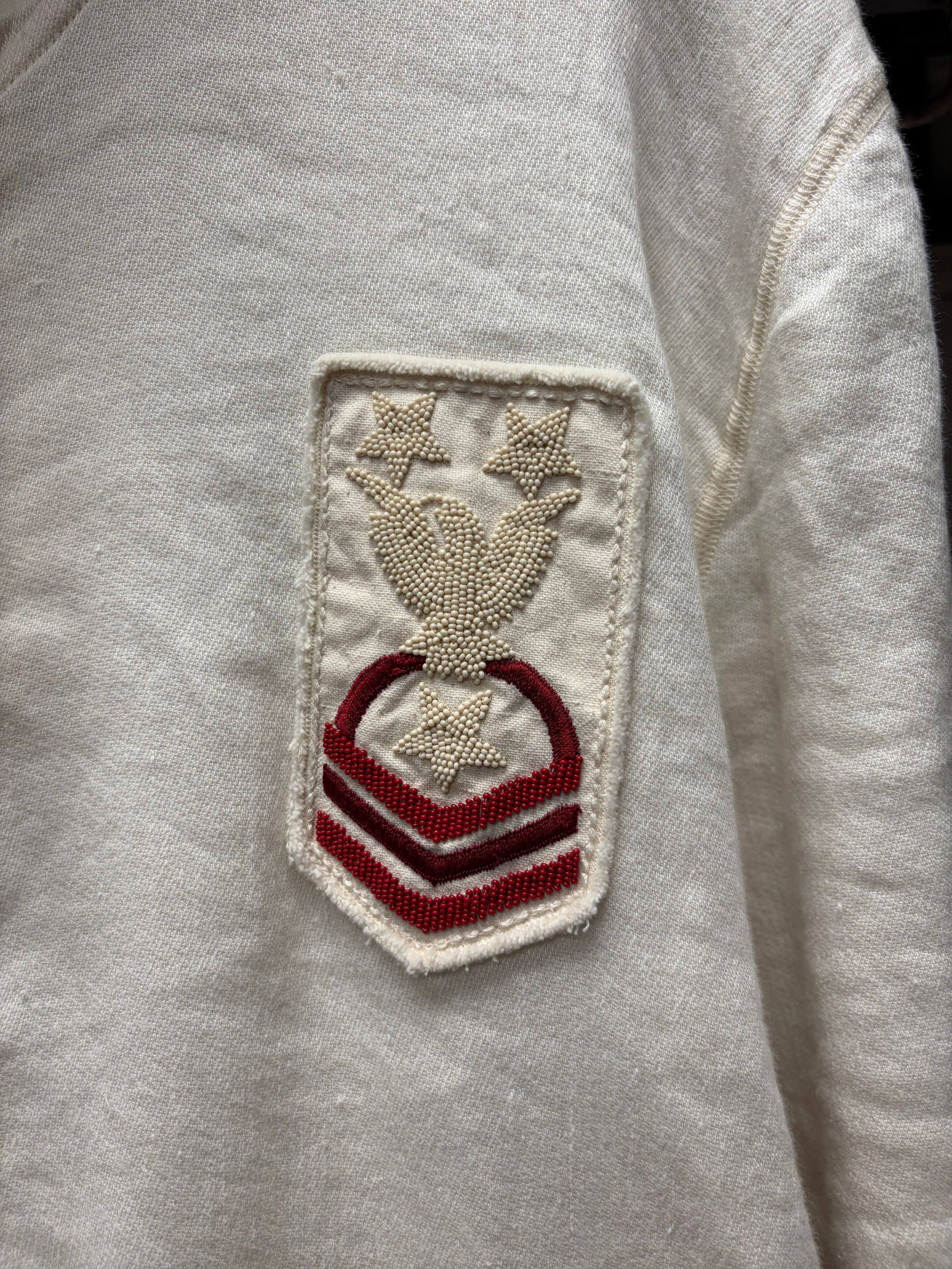 Valentino Valentino Beaded ‘Badge Logo’ Muslin Cotton Zip-Up Hoodie Size US M / EU 48-50 / 2 - 3 Thumbnail