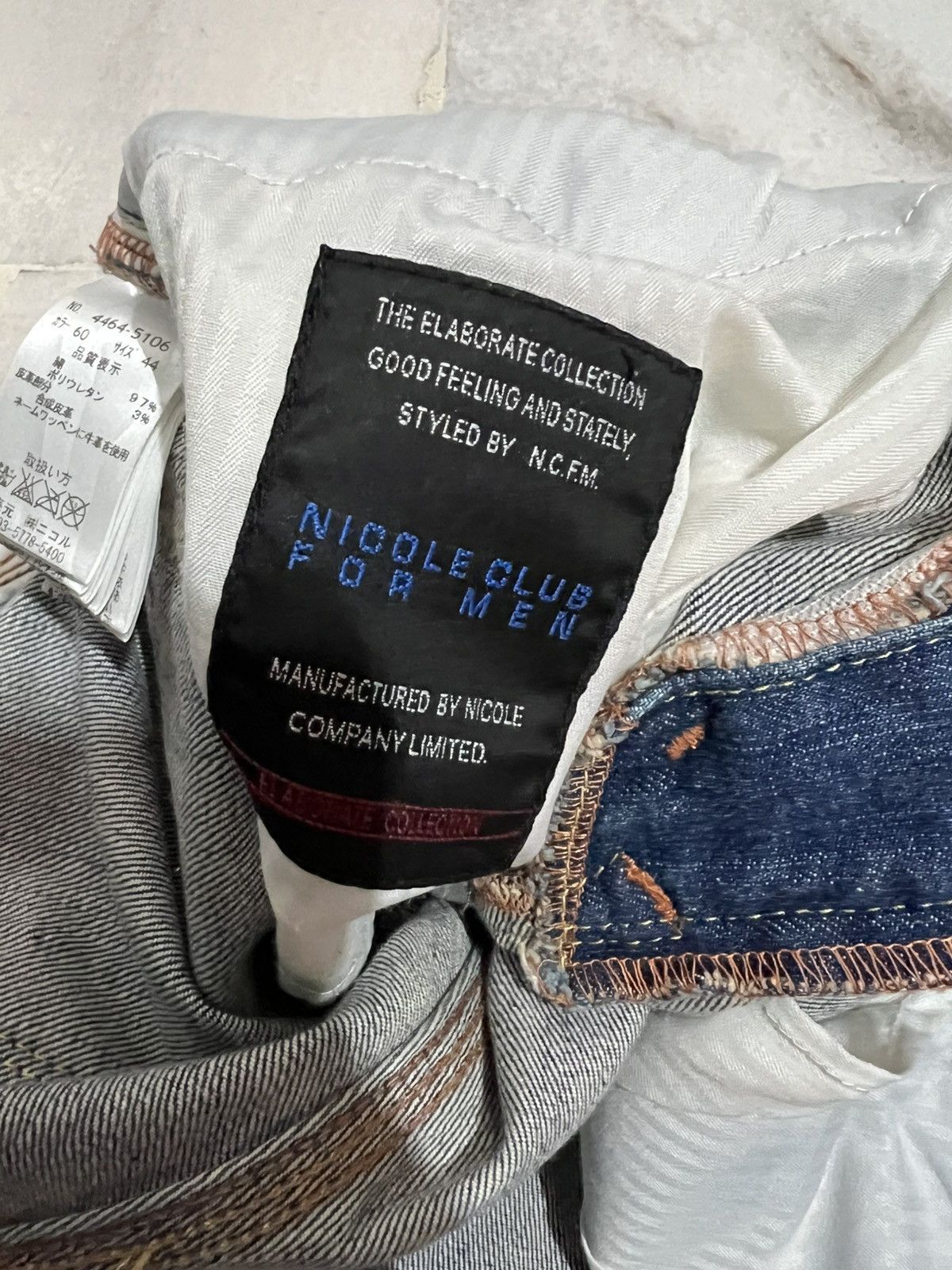 If Six Was Nine × Japanese Brand × Nicole Club 🌈NICOLE CLUB FOR MEN(NCF) BOOTCUT JEANS Size US 30 / EU 46 - 15 Thumbnail