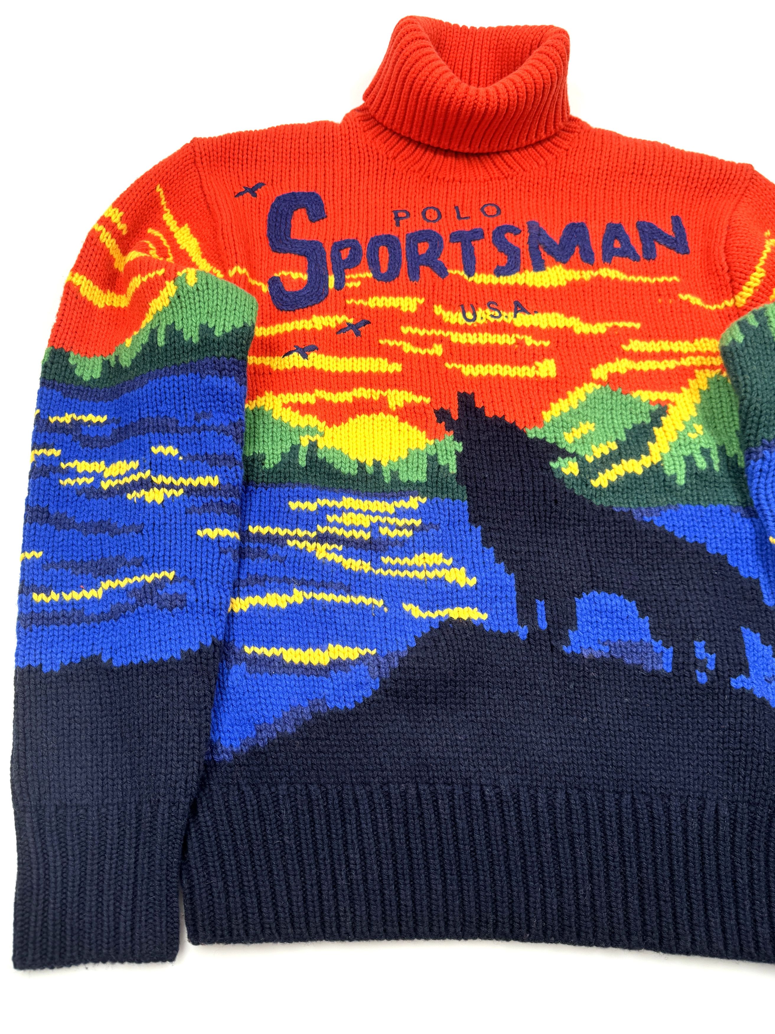 Polo Ralph Lauren RALPH LAUREN POLO SPORTSMAN WOLF HOWL TURTLENECK SWEATER Size US S / EU 44-46 / 1 - 6 Thumbnail