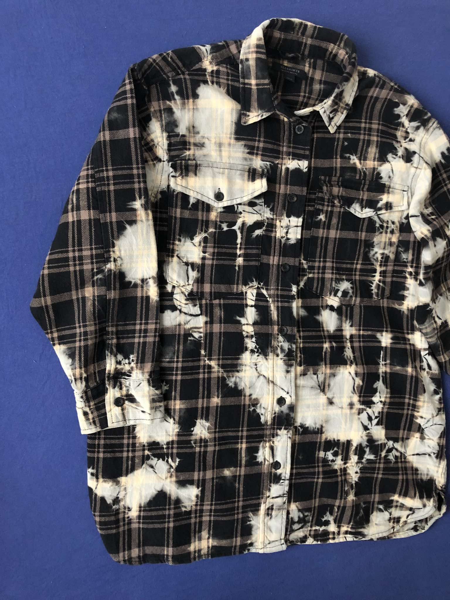 Allsaints AllSaints Lily Check Shacket Shirt Dress Size M / US 6-8 / IT 42-44 - 2 Thumbnail
