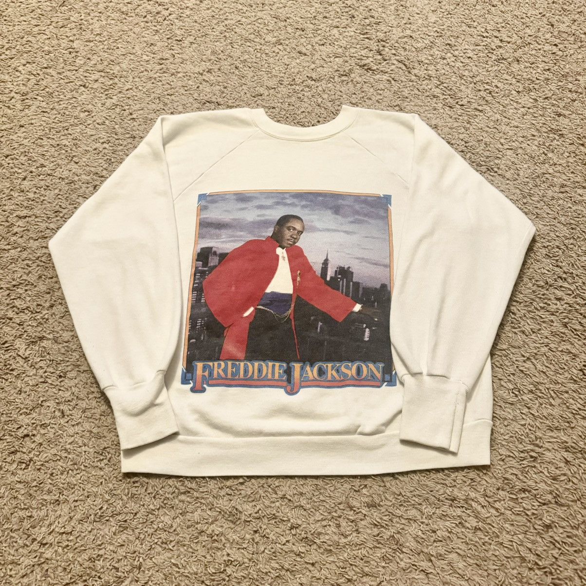 Band Tees VINTAGE 1985 FREDDIE JACKSON SWEATSHIRT! Size US L / EU 52-54 / 3 - 1 Thumbnail