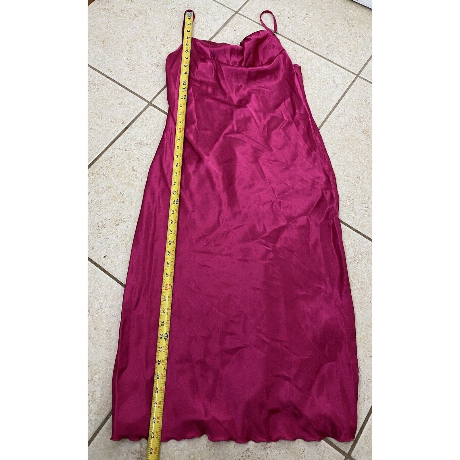 Bebe NWT BEBE Pink Slip Cowl Neck Adjustable Strap Midi Dress Size M / US 6-8 / IT 42-44 - 6 Thumbnail
