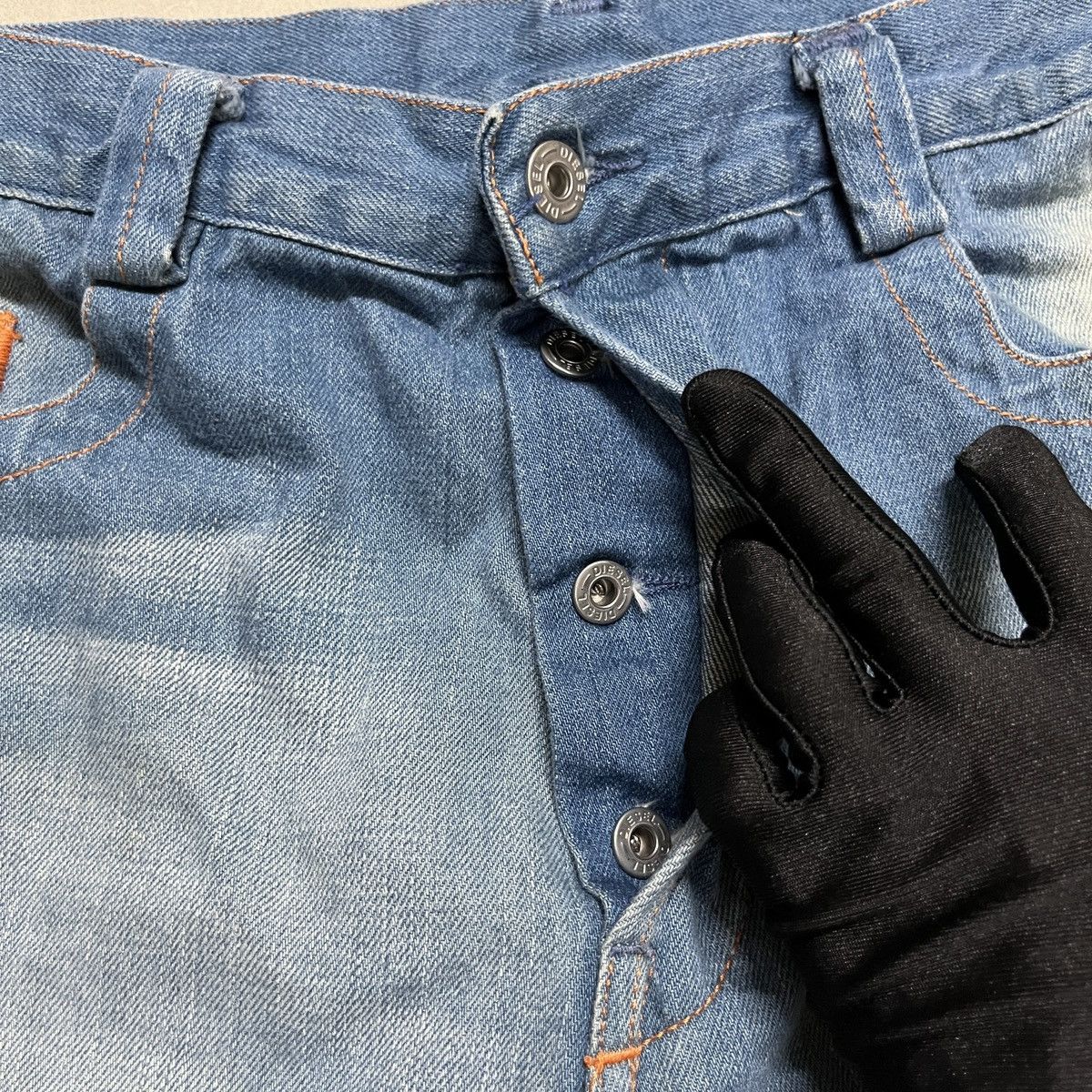 Designer × Diesel Y2k Diesel Washed Jeans Size US 33 - 5 Thumbnail