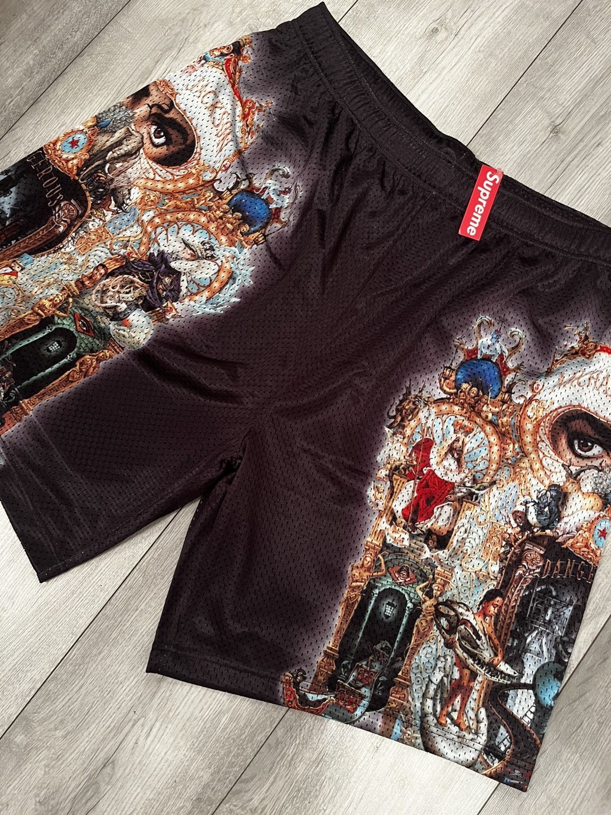 Supreme Michael Jackson Dangerous Mesh Short Black - Size XL