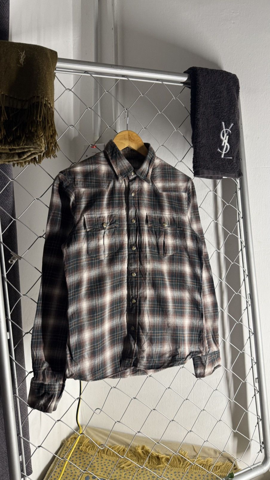 PPFM PPFM Japanese Archive Ombre Plaid Western Flannel Shirt Size US M / EU 48-50 / 2 - 1 Thumbnail