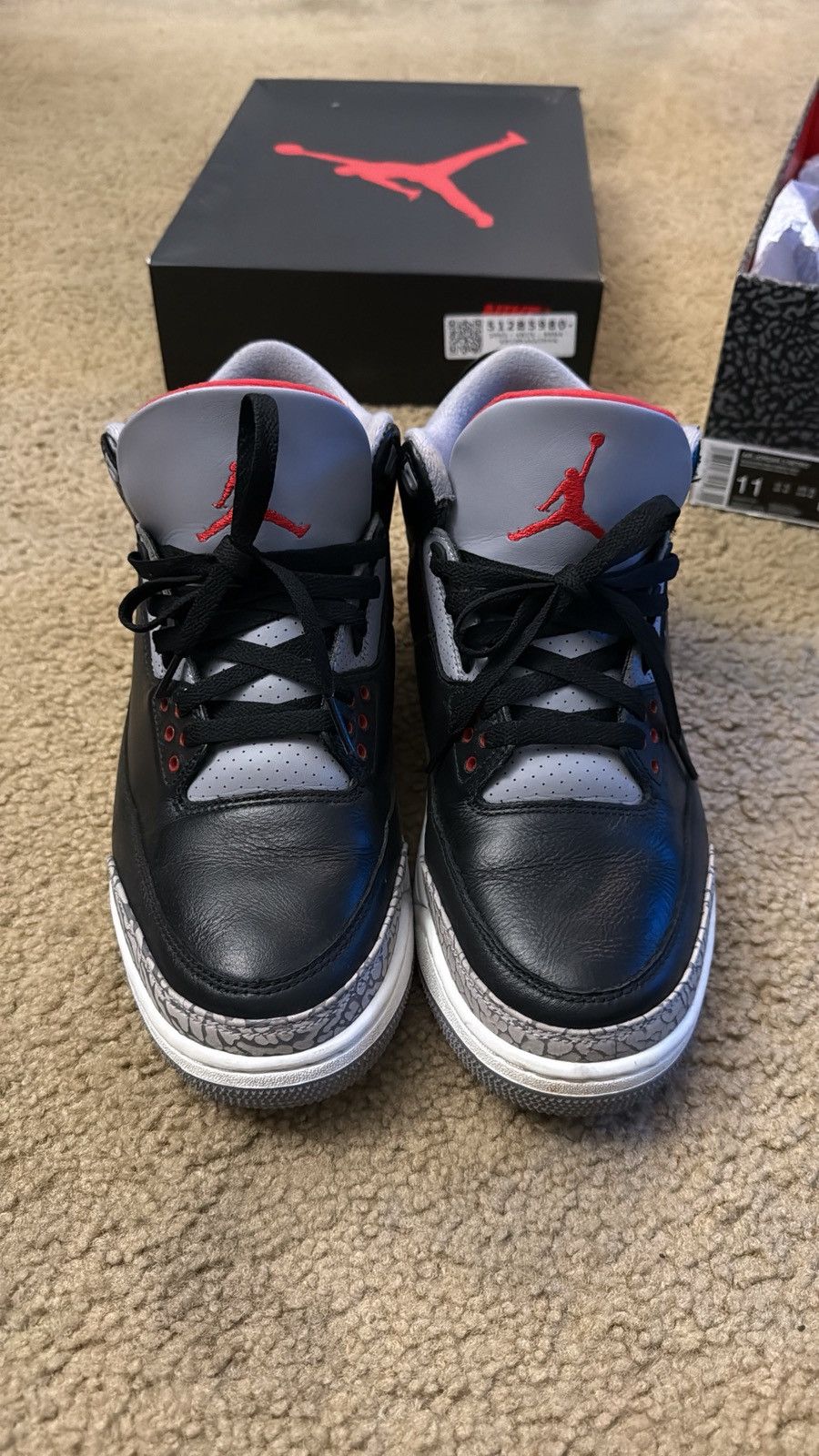 Jordan Brand air jordan 3 retro cements Size US 11 / EU 44 - 3 Thumbnail