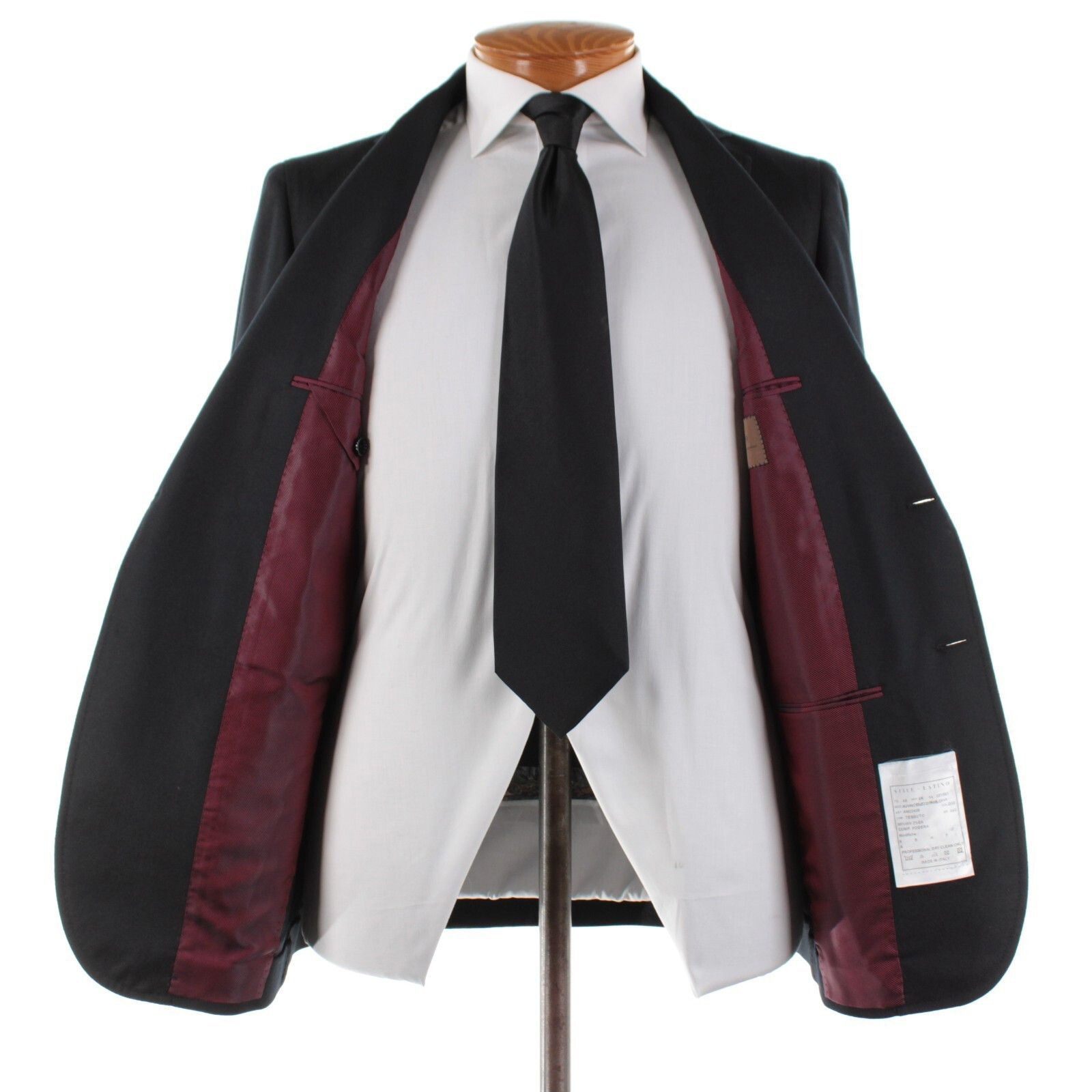 Other Stile Latino Suit Size US 38 Regular in Black Size 38R - 7 Thumbnail