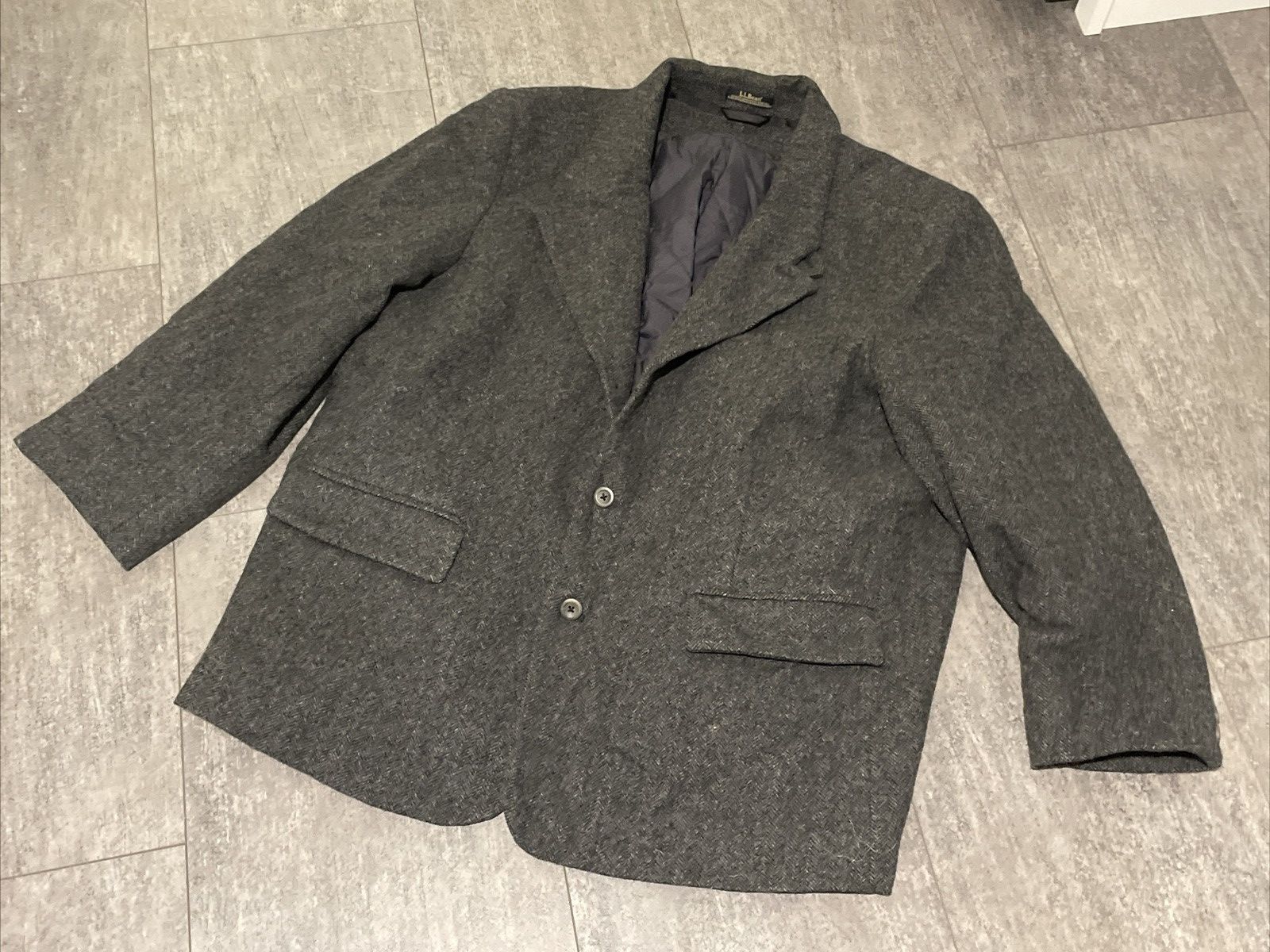 L.L. Bean LL Bean Herringbone Primaloft Insulated Blazer Jacket Size 48R - 1 Thumbnail