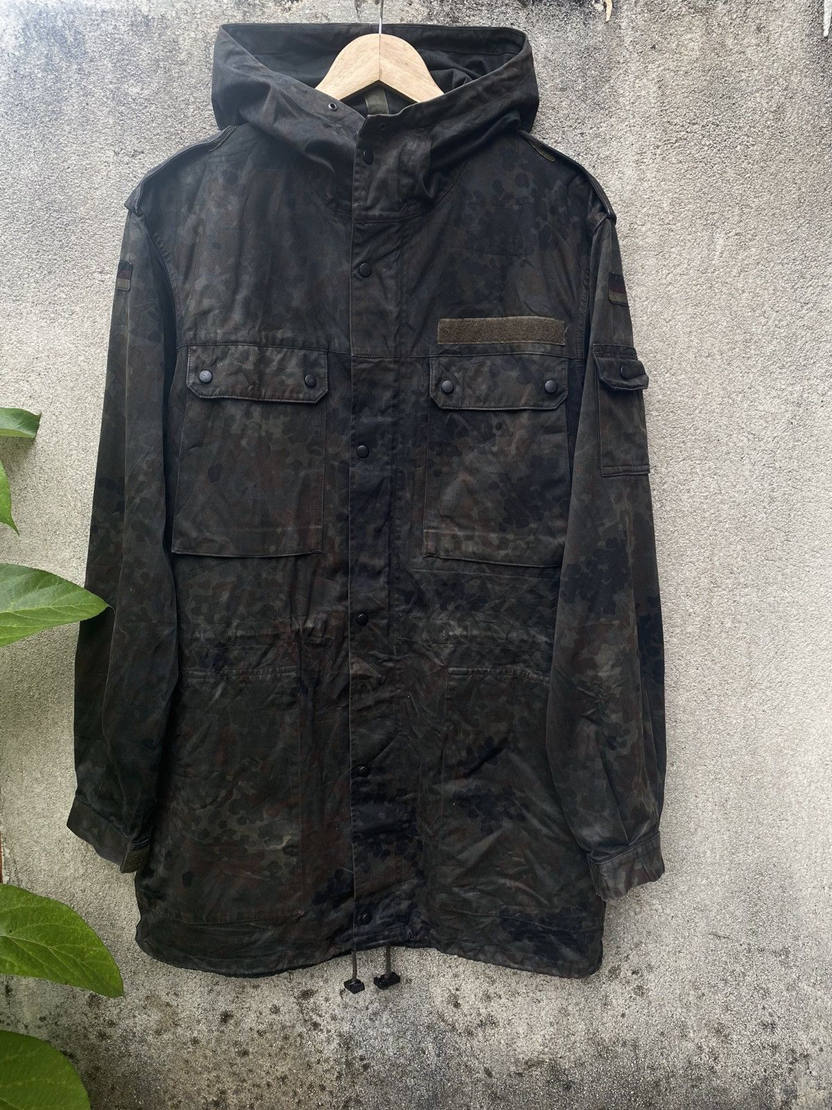 Vintage German Military Flecktarn Camouflage Field Parka