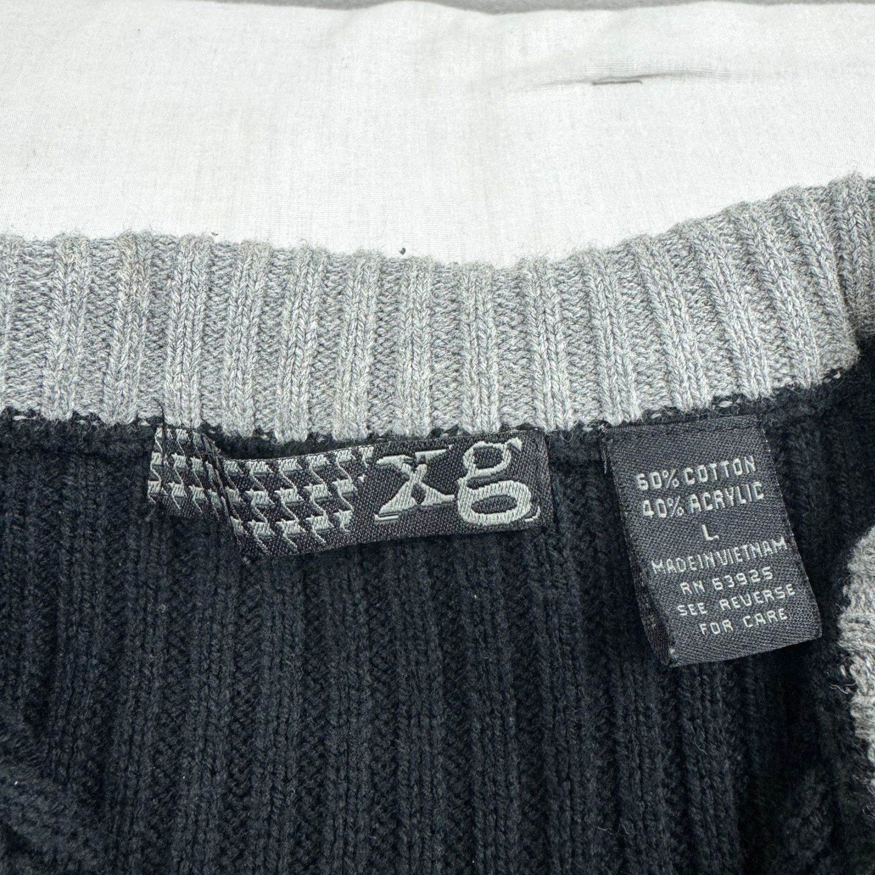 Vintage VINTAGE Y2K Extreme Gear Sweatshirt Adult Large Black Striped Quarter Zip Punk Thermal Size US L / EU 52-54 / 3 - 3 Thumbnail
