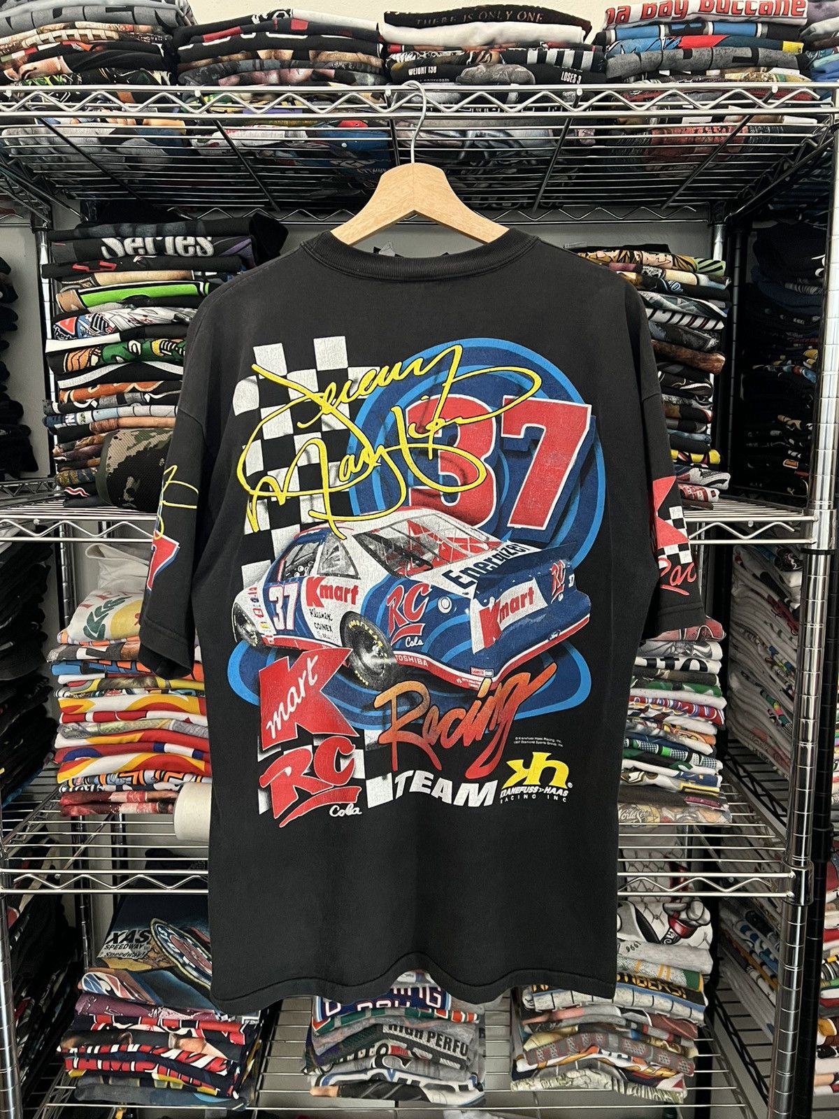 NASCAR 90s Jeremy Mayfield AOP Racing Tee Size US L / EU 52-54 / 3 - 2 Thumbnail