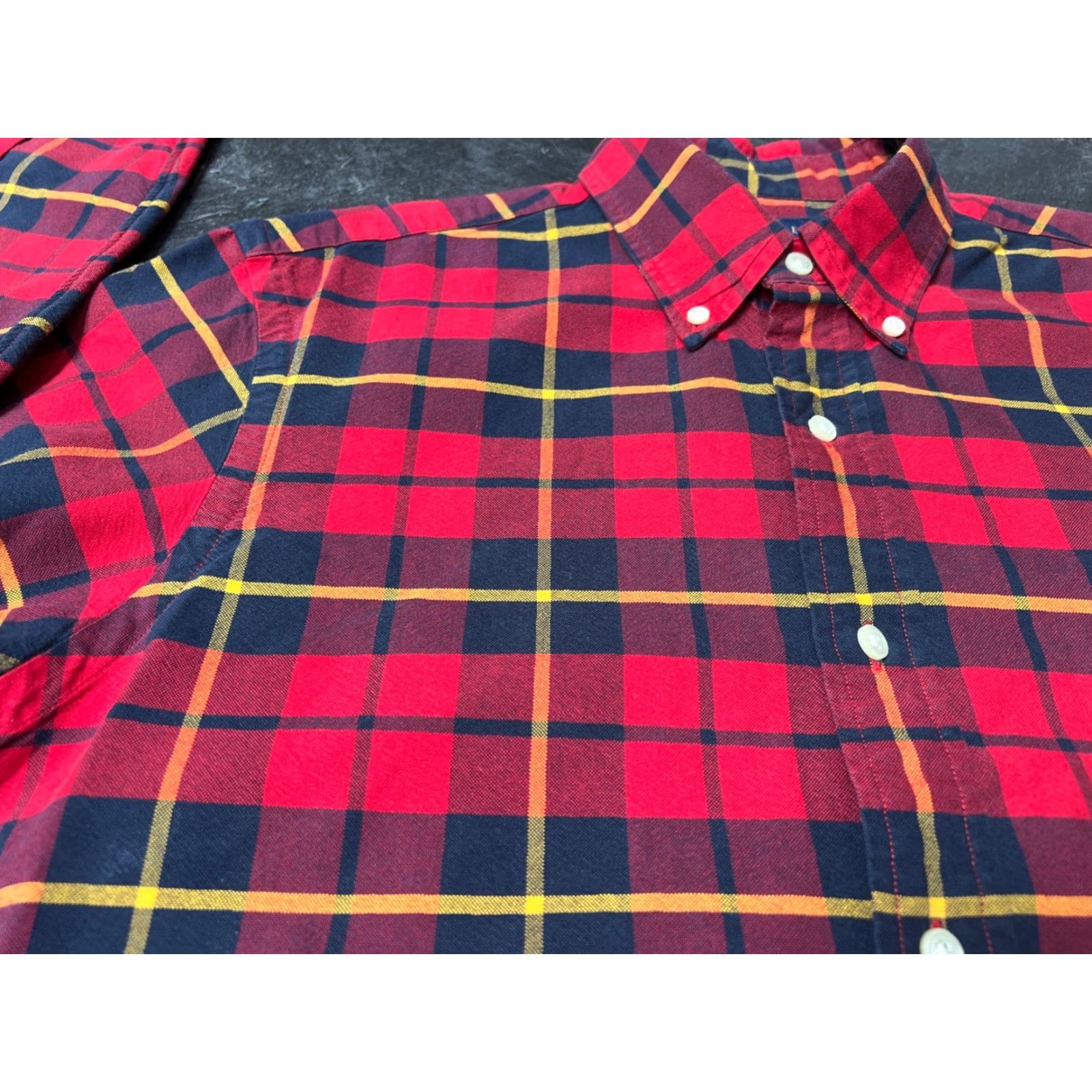 Polo Ralph Lauren Polo Ralph Lauren Men Regular Medium Red Plaid Long Sleeve Button-Up Shirt Size US M / EU 48-50 / 2 - 4 Thumbnail