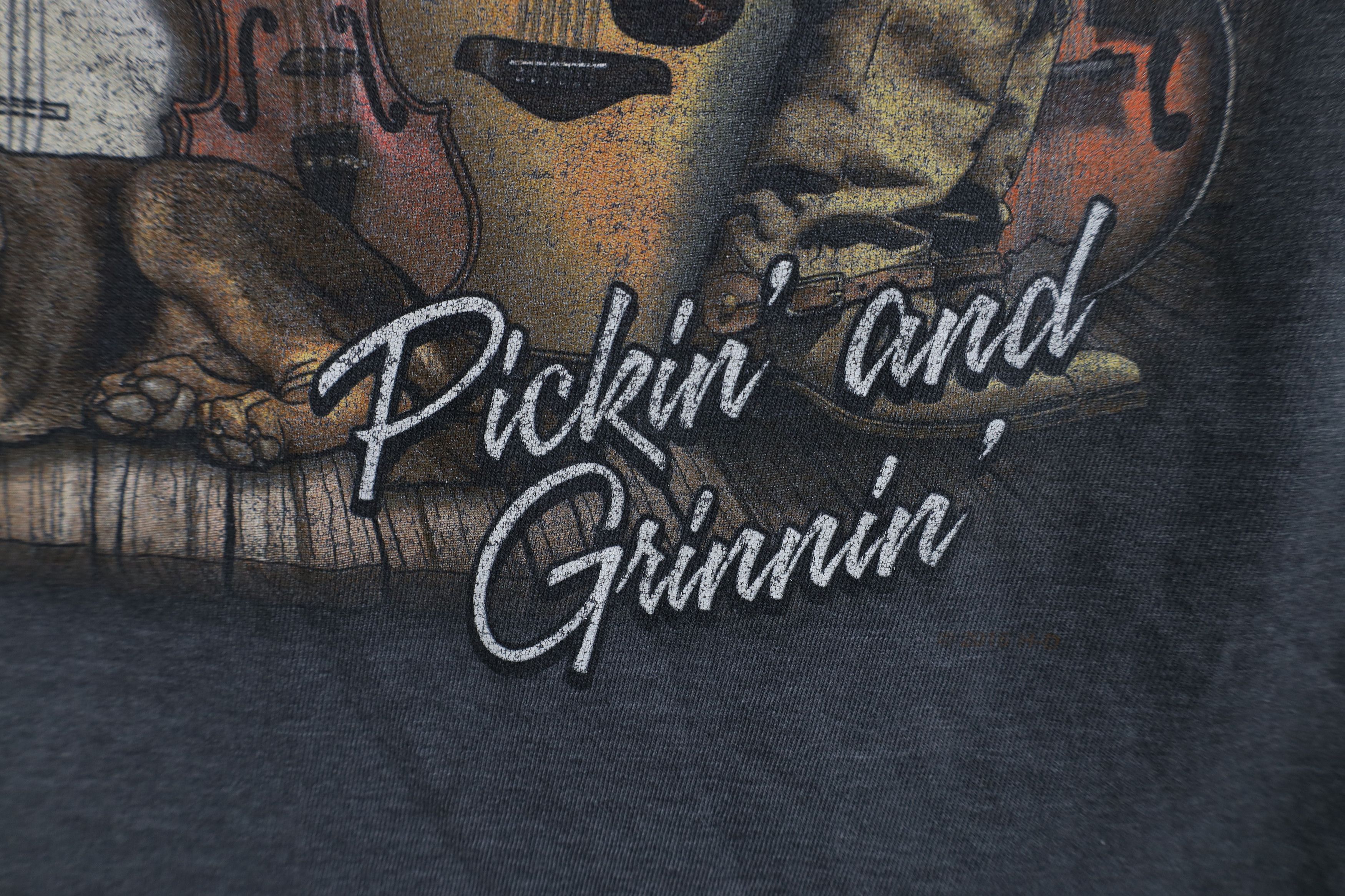 Harley Davidson Vintage Y2K Harley Davidson Pickin and Grinnin Dog T-Shirt Size US XL / EU 56 / 4 - 5 Thumbnail