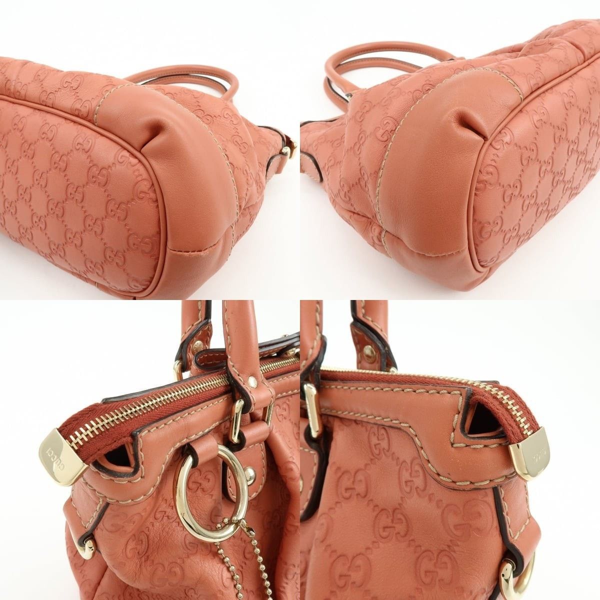 Gucci Gucci Guccissima Interlocking G Shoulder Bag Calfskin Pink Size ONE SIZE - 5 Thumbnail