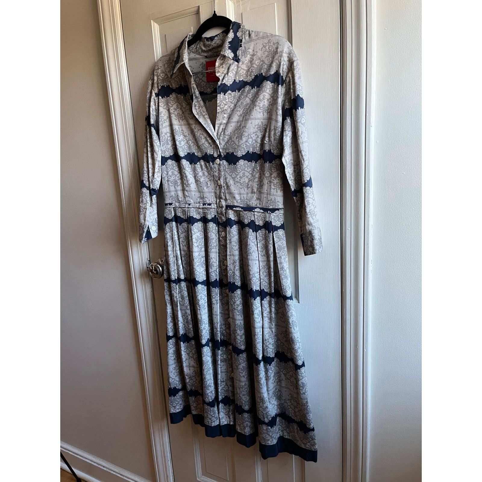 Samantha Sung amantha Sung Audrey Shirt Dress | Lace Batik Print | Sz 4 Size S / US 4 / IT 40 - 2 Thumbnail