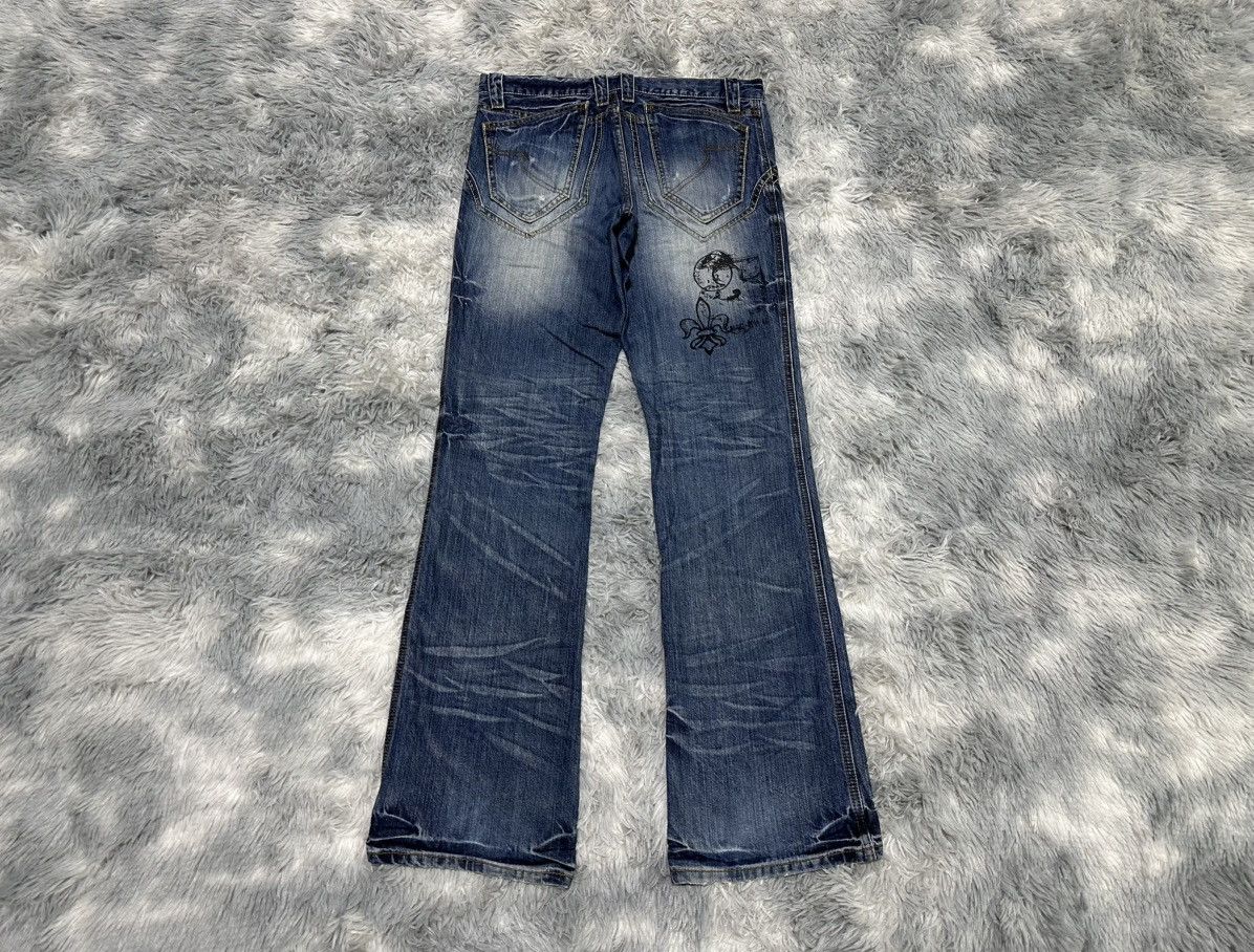 semanticdesign 🔥Ss09 Semantic Design Poem Skull Cross Flared Denim Size US 32 / EU 48 - 11 Thumbnail