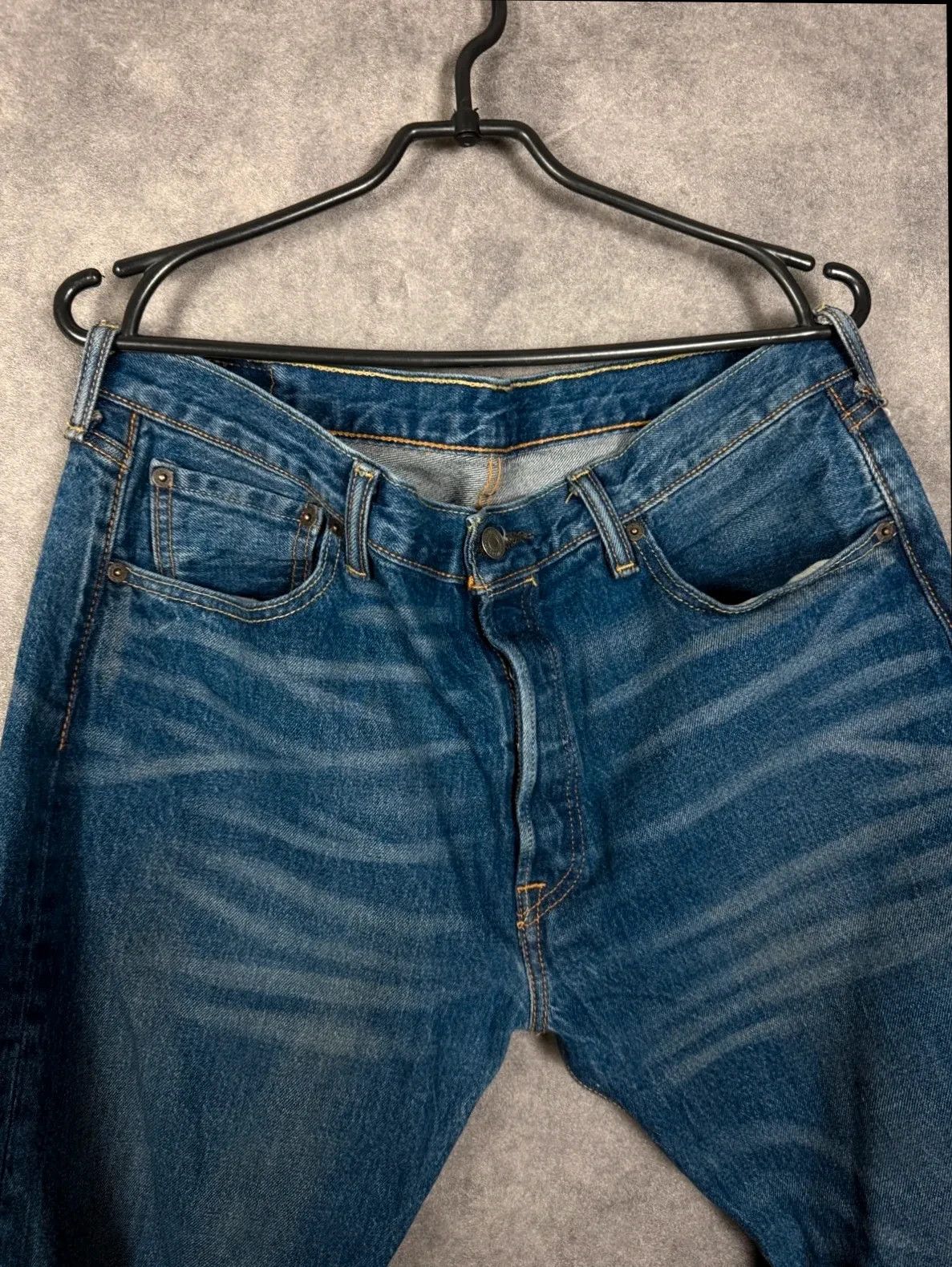 Levi's Levi Strauss 501 Jeans klassisch dunkelblau Denim Vintage Size US 34 / EU 50 - 9 Thumbnail