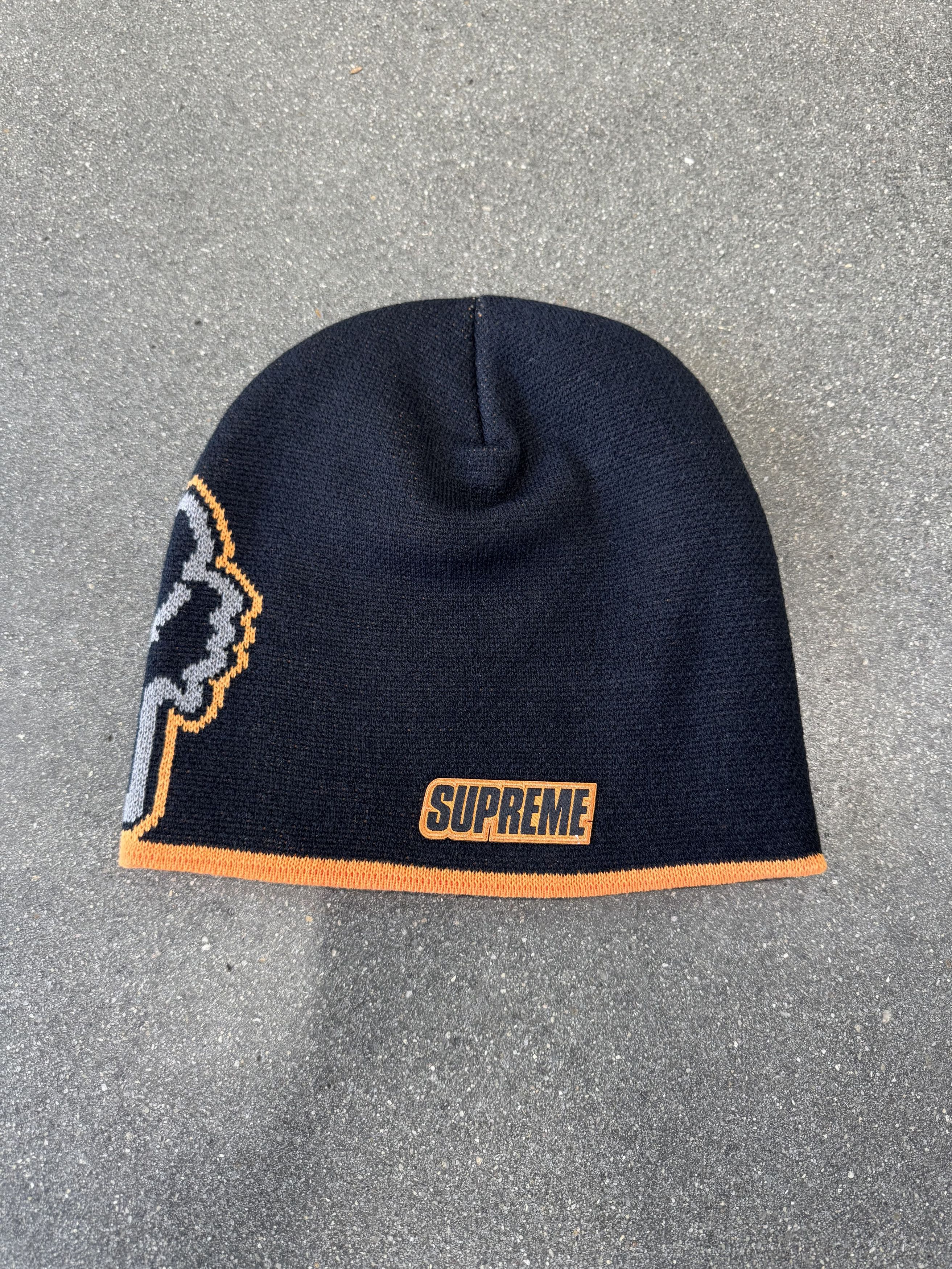 Fox Racing × Supreme Supreme Fox Racing Beanie Black Size ONE SIZE - 2 Thumbnail