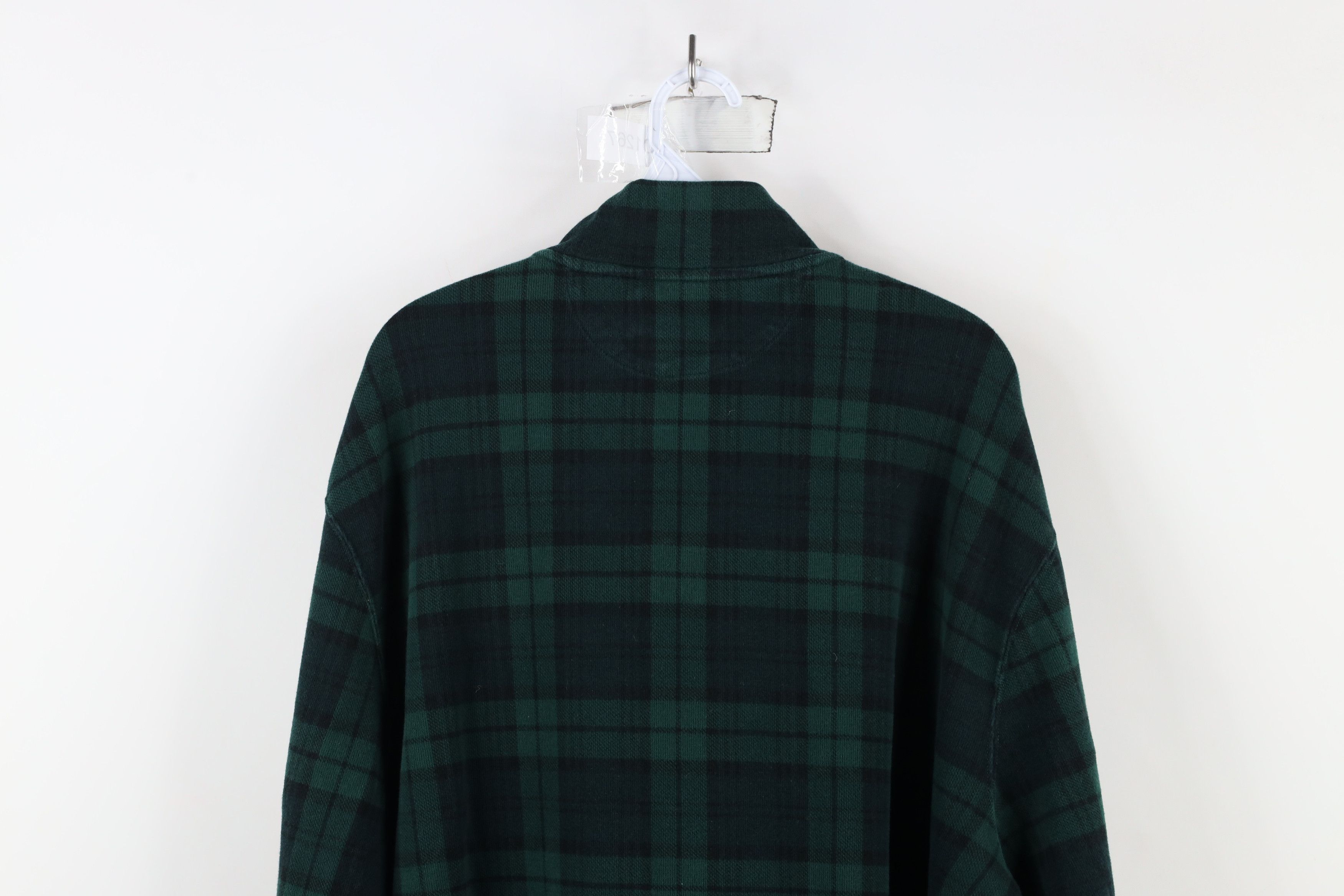 Ralph Lauren × Vintage Vintage Ralph Lauren 1/4 Zip Knit Pullover Sweater Plaid Size US XXL / EU 58 / 5 - 10 Thumbnail