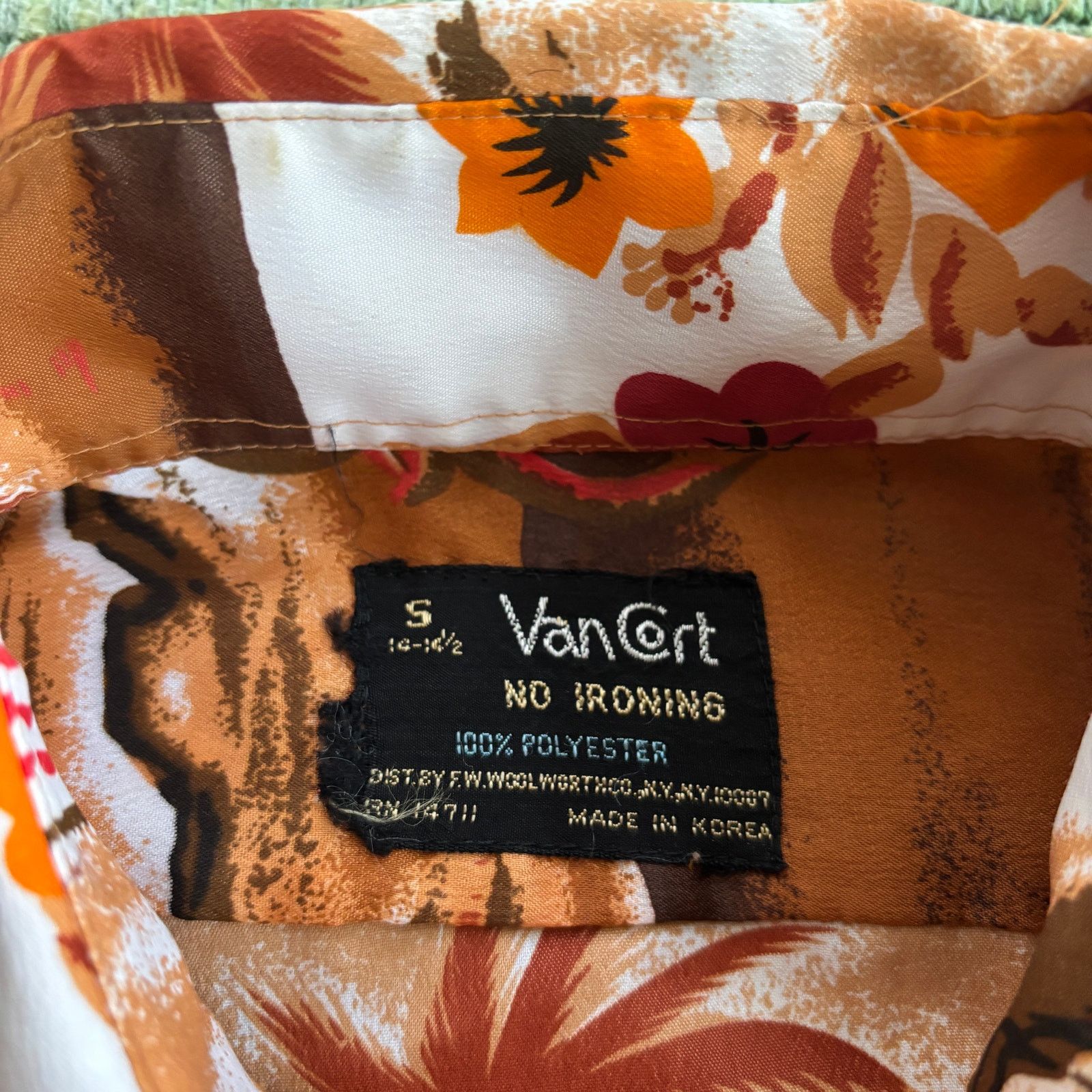 Vintage Vintage 70s VanCort Hawaiian Shirt Sz S (Fits M/L) As-IS Size US M / EU 48-50 / 2 - 3 Thumbnail
