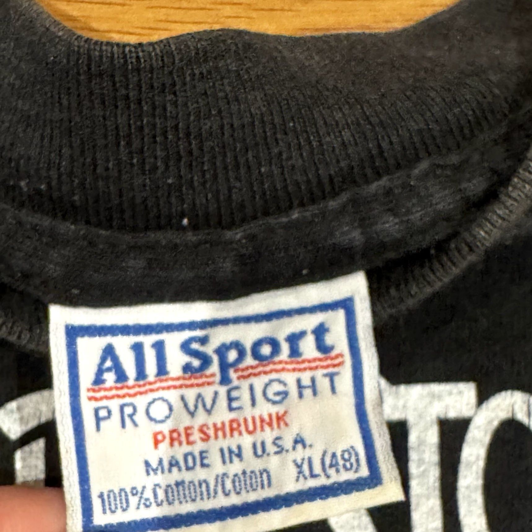 Vintage VINTAGE AllSport Shirt XL Black 90s Three Stooges Pick Your Friends Short Sleeve Crew Neck Movie Funny 90s Mens T-Shirt Size US XL / EU 56 / 4 - 7 Thumbnail