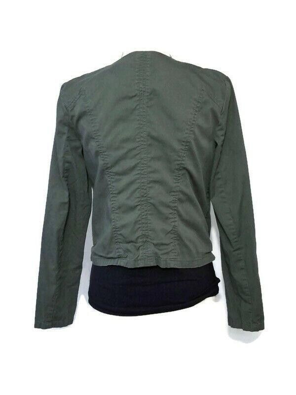 Other A.N.A Jacket Medium Army Green Wrap Style Zip Moto scoop Size M / US 6-8 / IT 42-44 - 2 Thumbnail