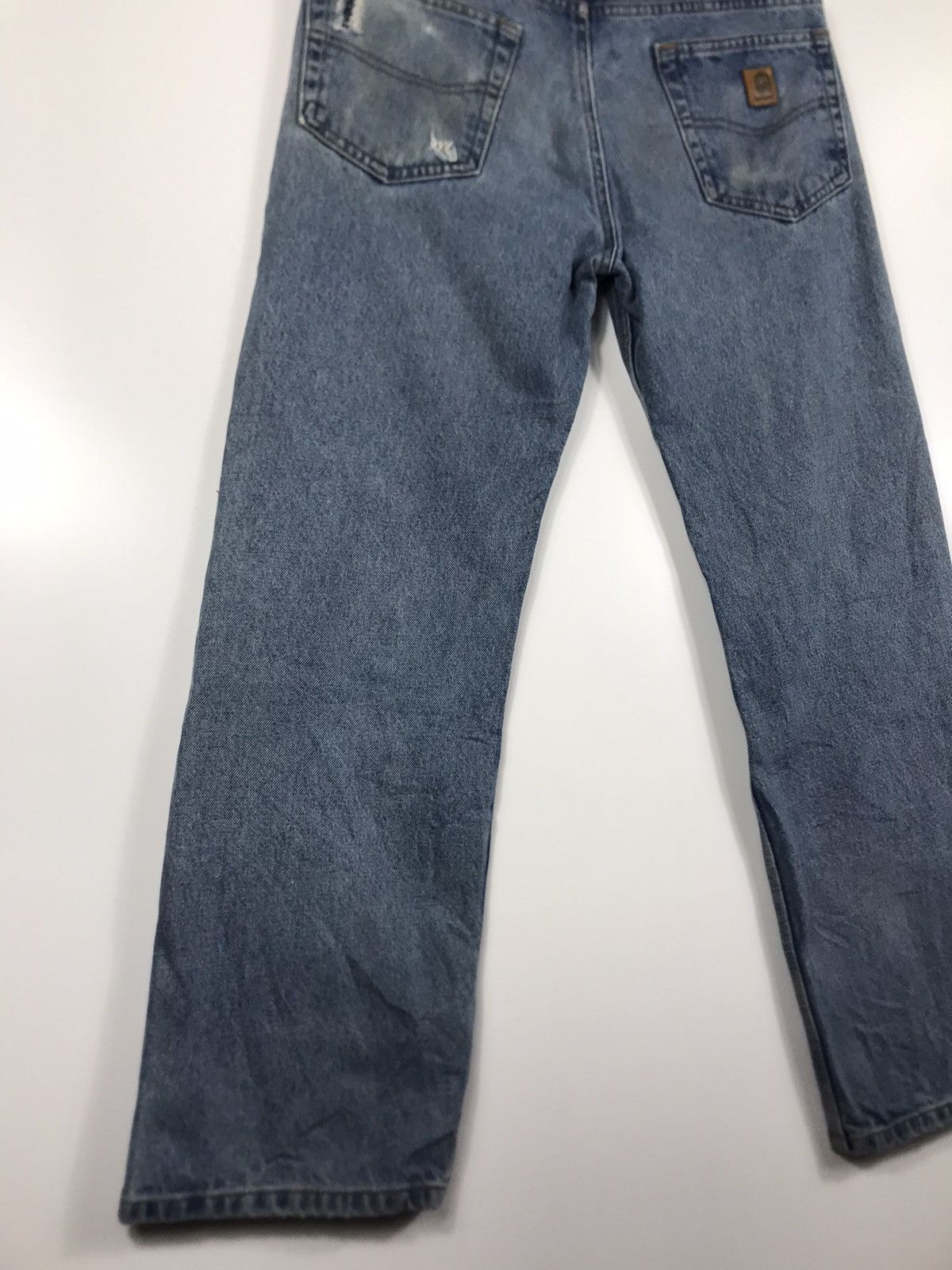 Carhartt × Vintage ⚡️Vintage Carhartt Distressed Denim Size US 33 - 12 Thumbnail