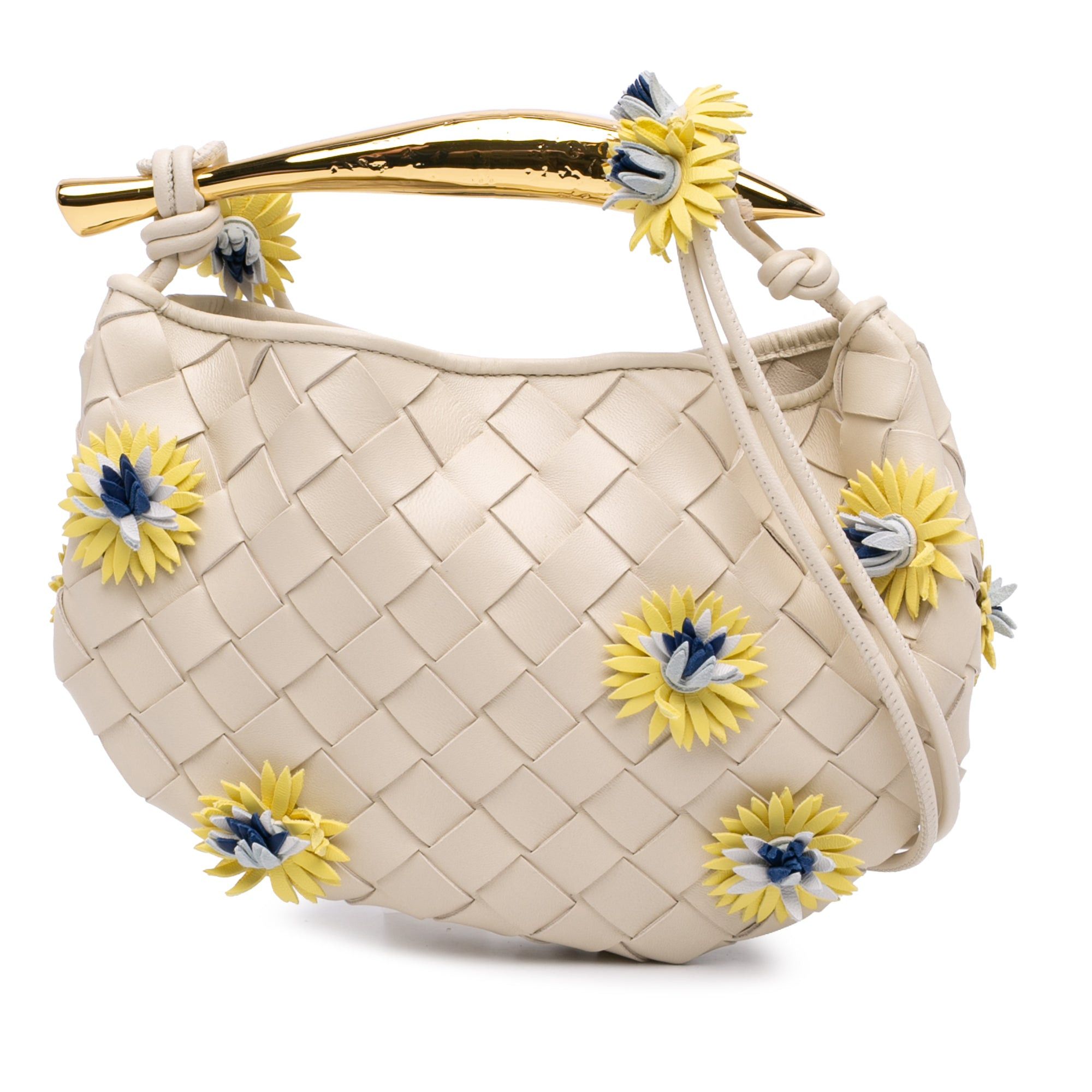 Bottega Veneta Baby Lambskin Intrecciato Floral Sardine Size ONE SIZE - 1 Thumbnail