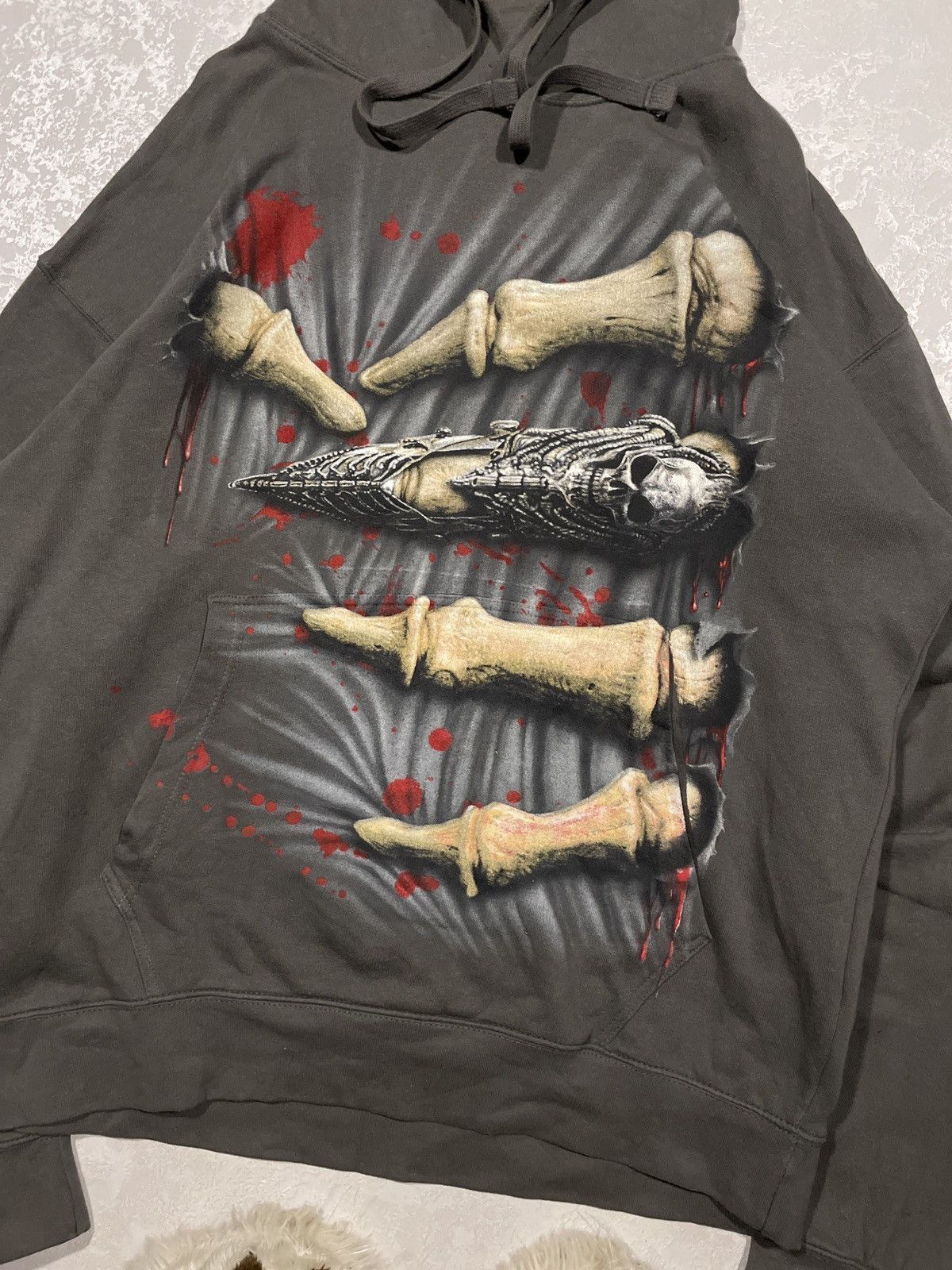 Vintage Vintage Spiral Direct Skull Print LGB Style Hoodie Size US XL / EU 56 / 4 - 2 Thumbnail