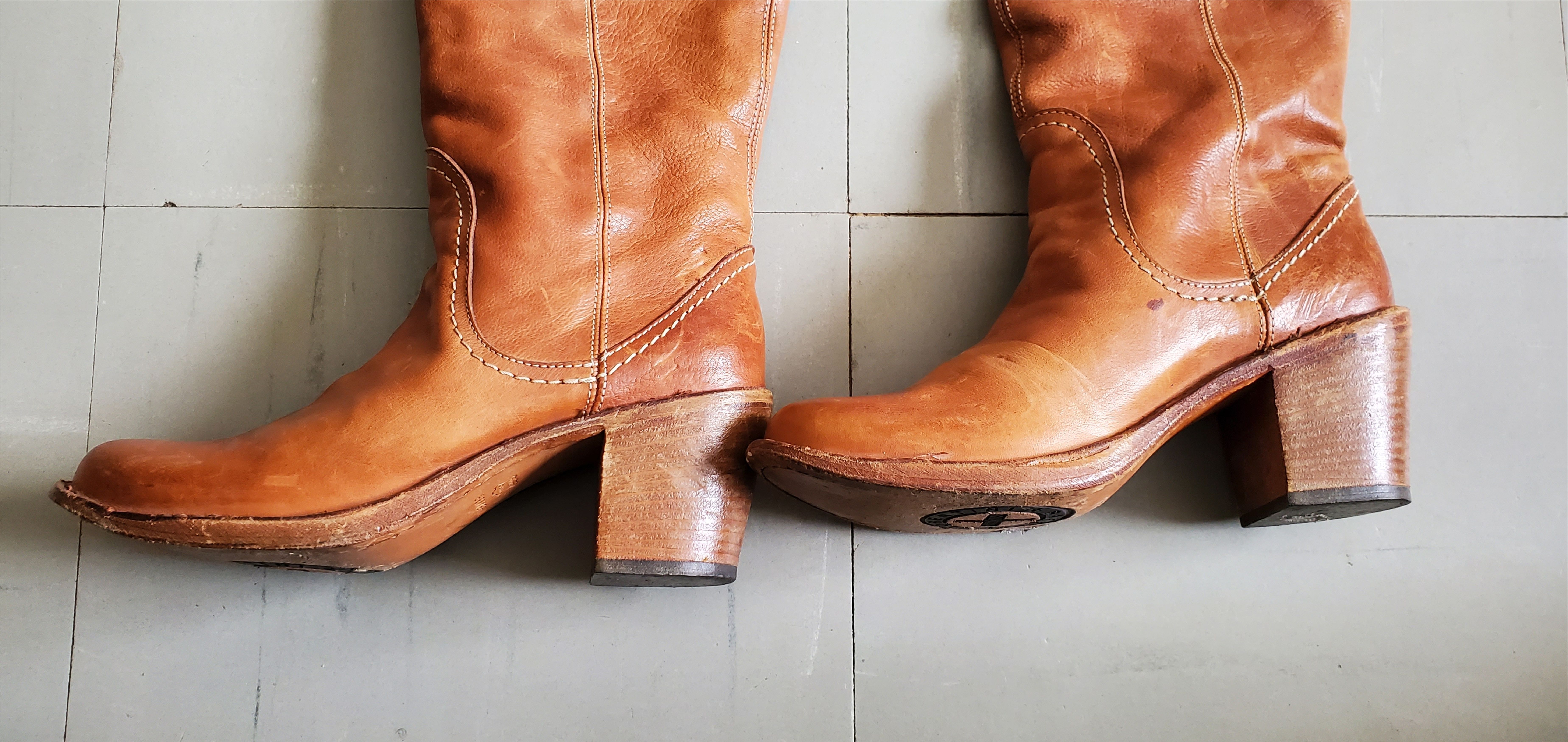 Fiorentini + Baker Fiorentini + Baker Brown Knee Pull On Boots Size US 7 / IT 37 - 4 Thumbnail
