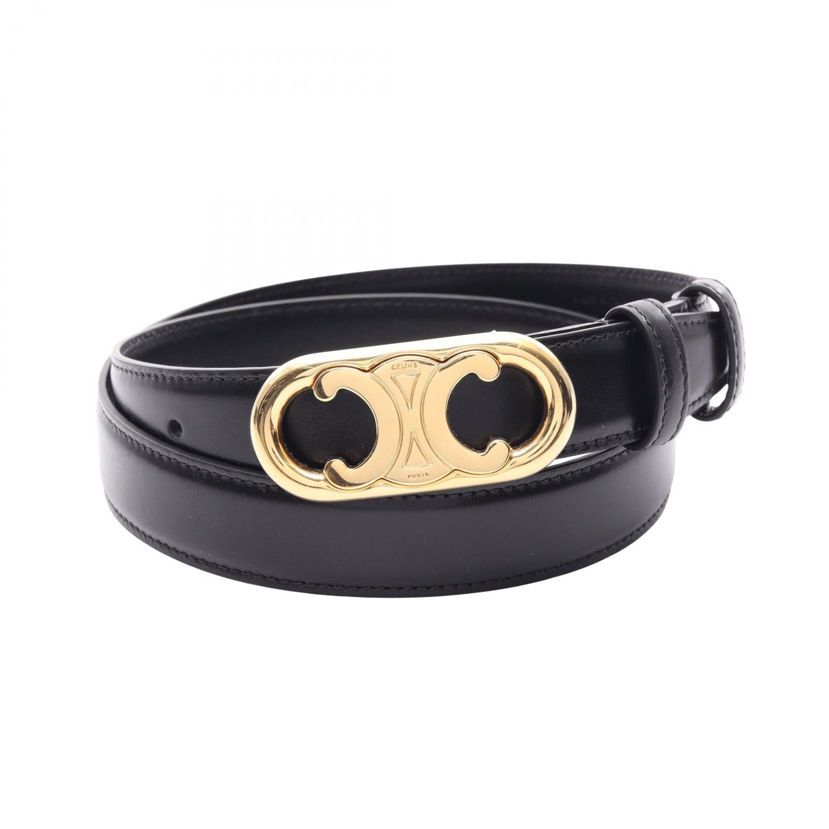 Celine Celine Celine Triomphe Leather Belt Leather Other Size ONE SIZE - 1 Thumbnail