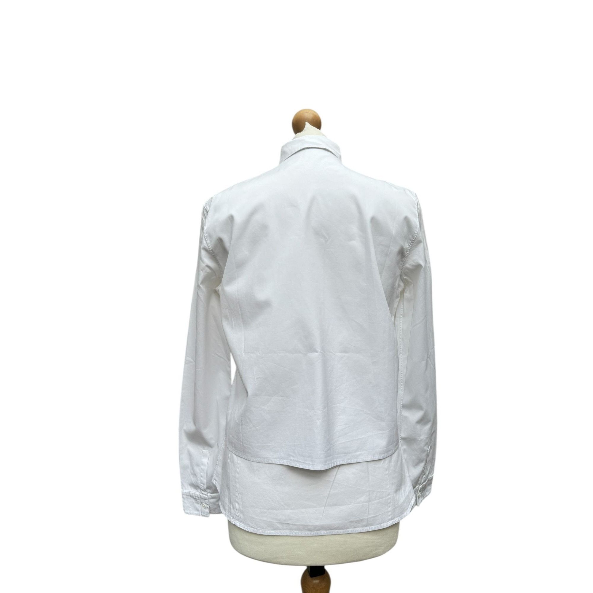 Prada Classic White Shirt Size L / US 10 / IT 46 - 2 Thumbnail