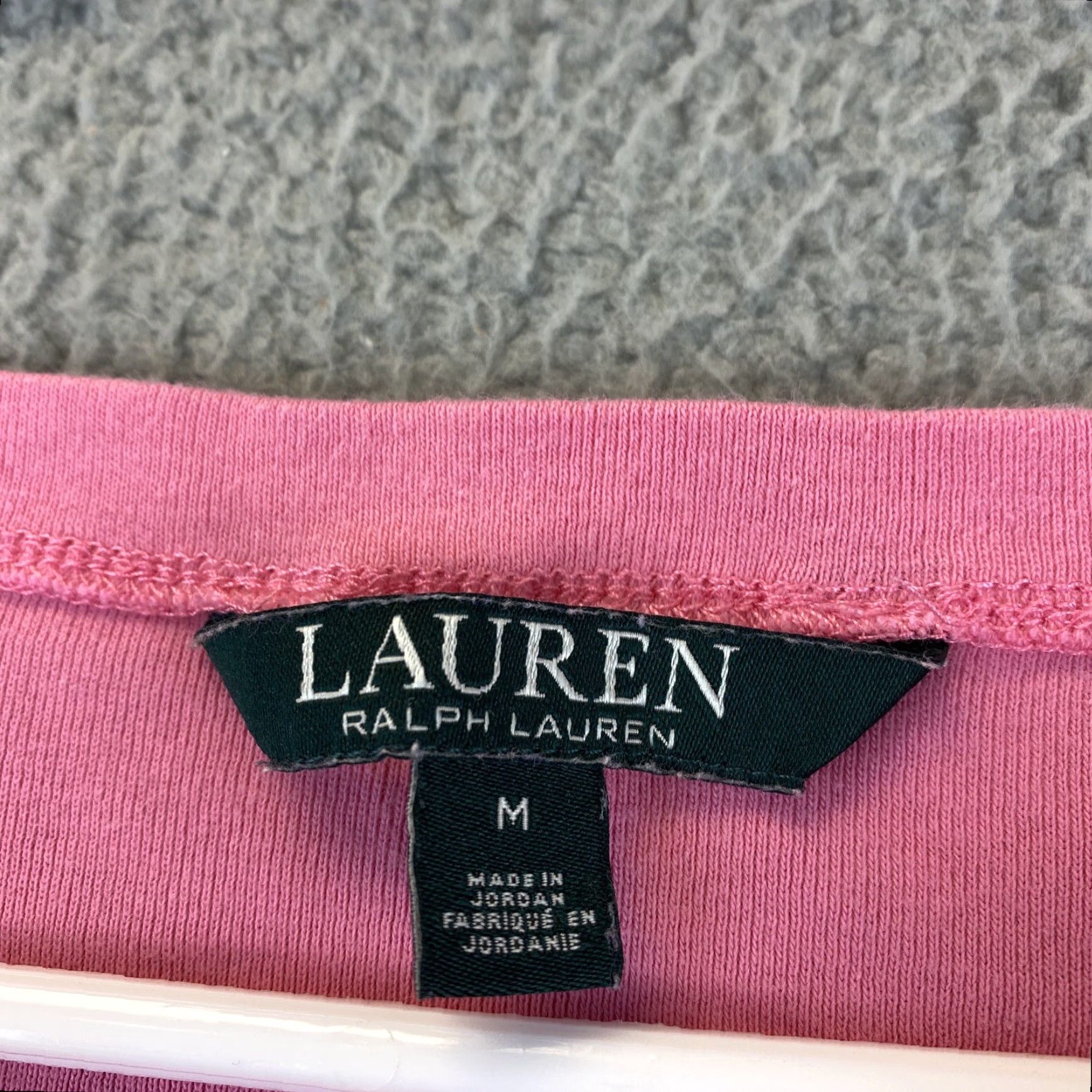 Ralph Lauren Ralph Lauren Women's T-Shirt Pink Square Neck Short Sleeve M Pullover Cotton 100% Regular Casual Modern Vintage No - Men? Girls? Size M / US 6-8 / IT 42-44 - 5 Thumbnail